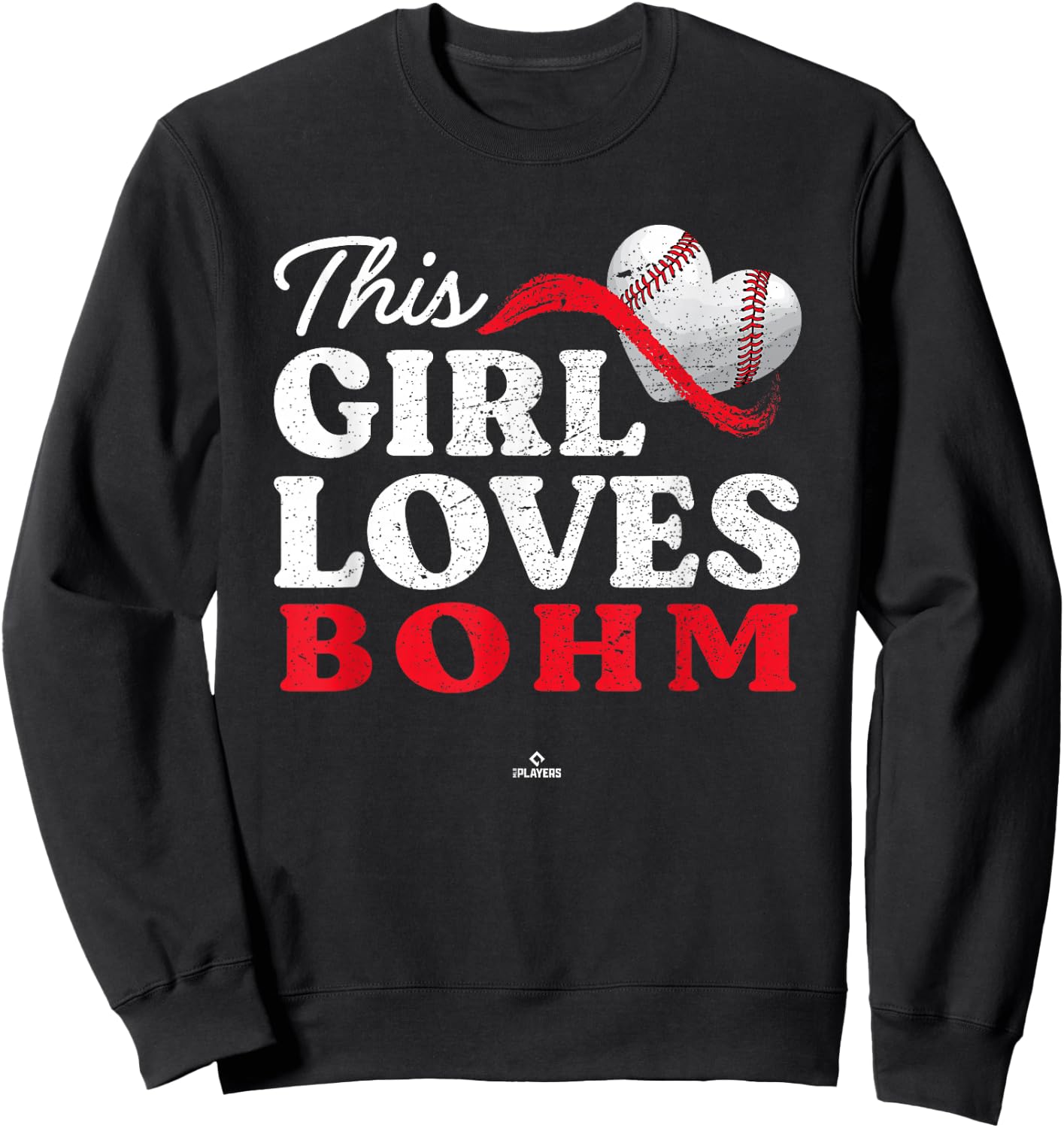 This Girl Loves Alec Bohm Philadelphia MLBPA Sweatshirt - Sweatshirt | Black