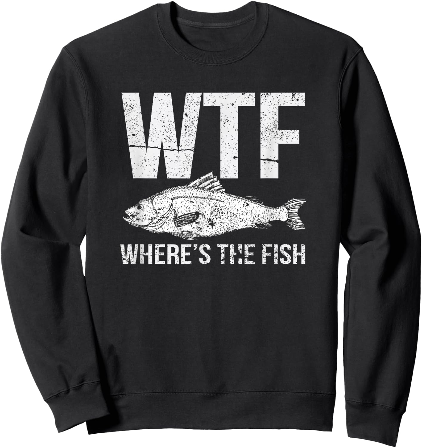 WTF Where's The Fish Sweatshirt - Sweatshirt | Black