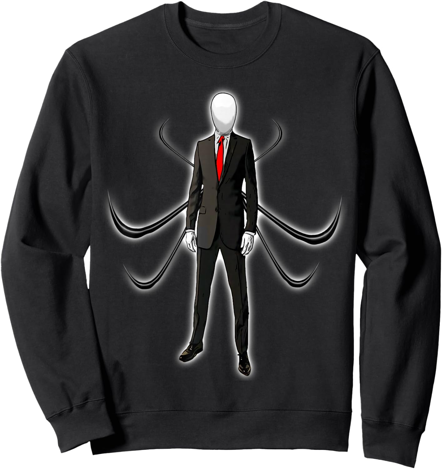 Slender Man Sweatshirt - Sweatshirt | Black