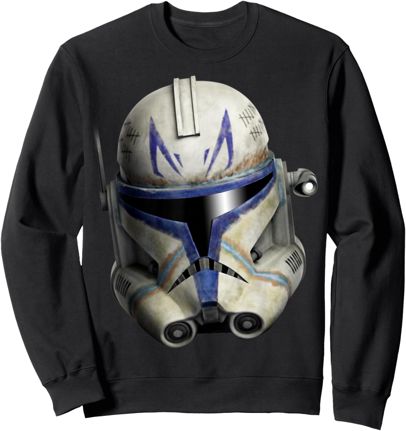 Star Wars: The Clone Wars Clone Captain Rex Big Face Sweatshirt - Sweatshirt | Black