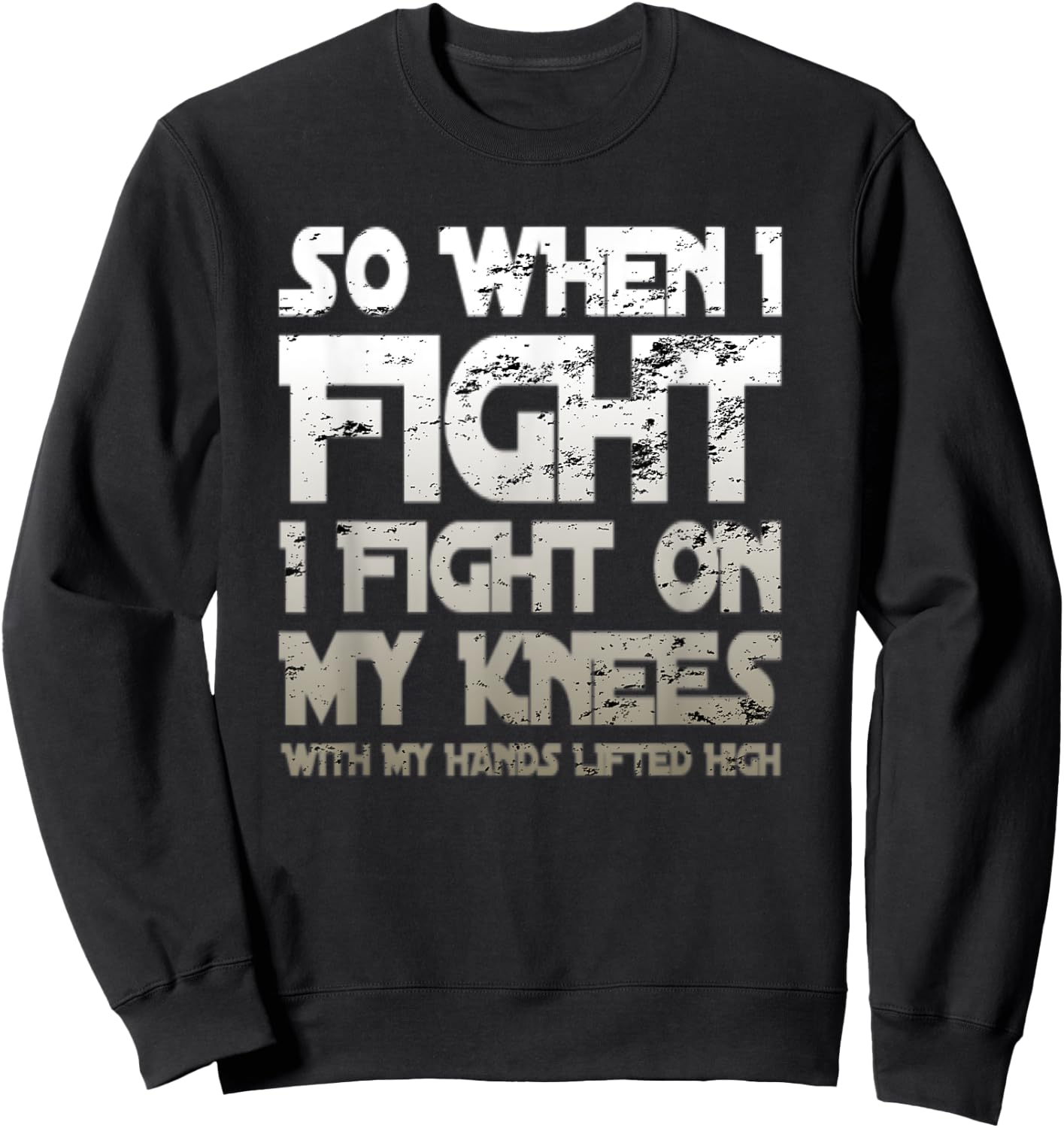 Battle Belongs To The Lord Christian Inspirational Faith Sweatshirt - Sweatshirt | Black