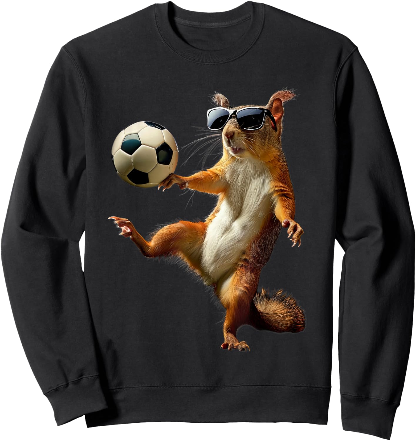 Squirrel Football Sweatshirt - Sweatshirt | Black