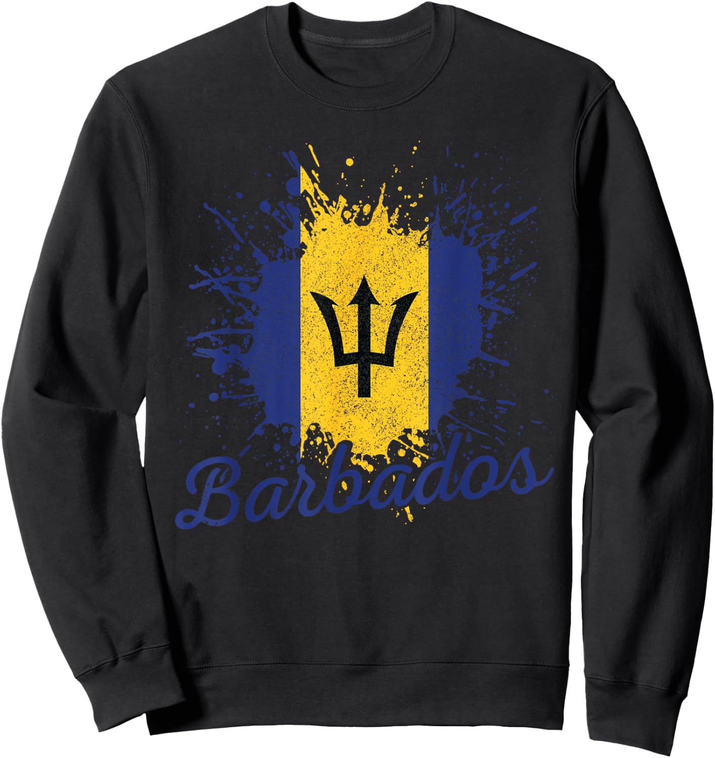 Barbados Flag Barbadian Bajan Pride Gift Sweatshirt - Sweatshirt | Black