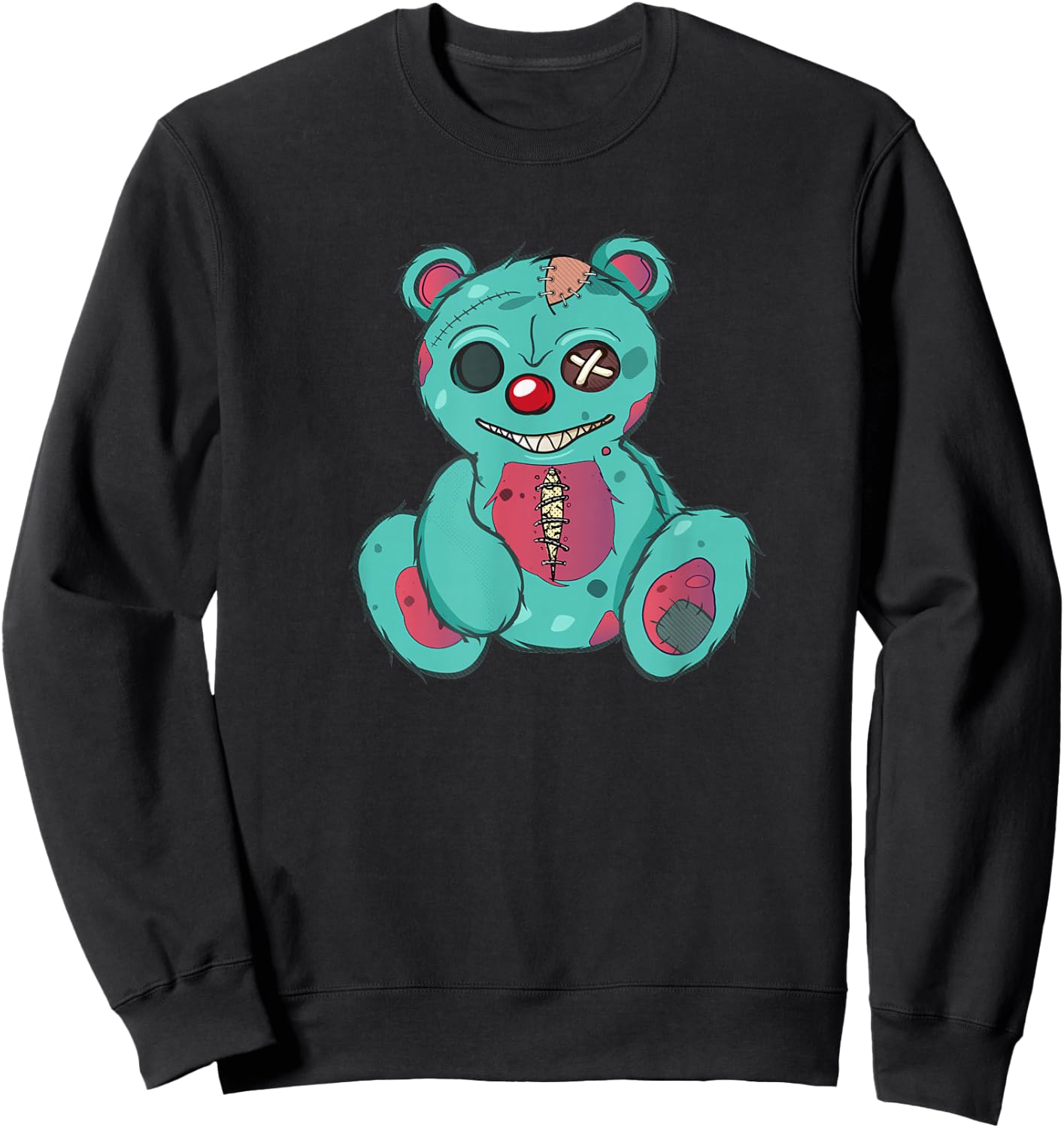 Evil Scary Teddy Bear Sweatshirt - Sweatshirt | Black