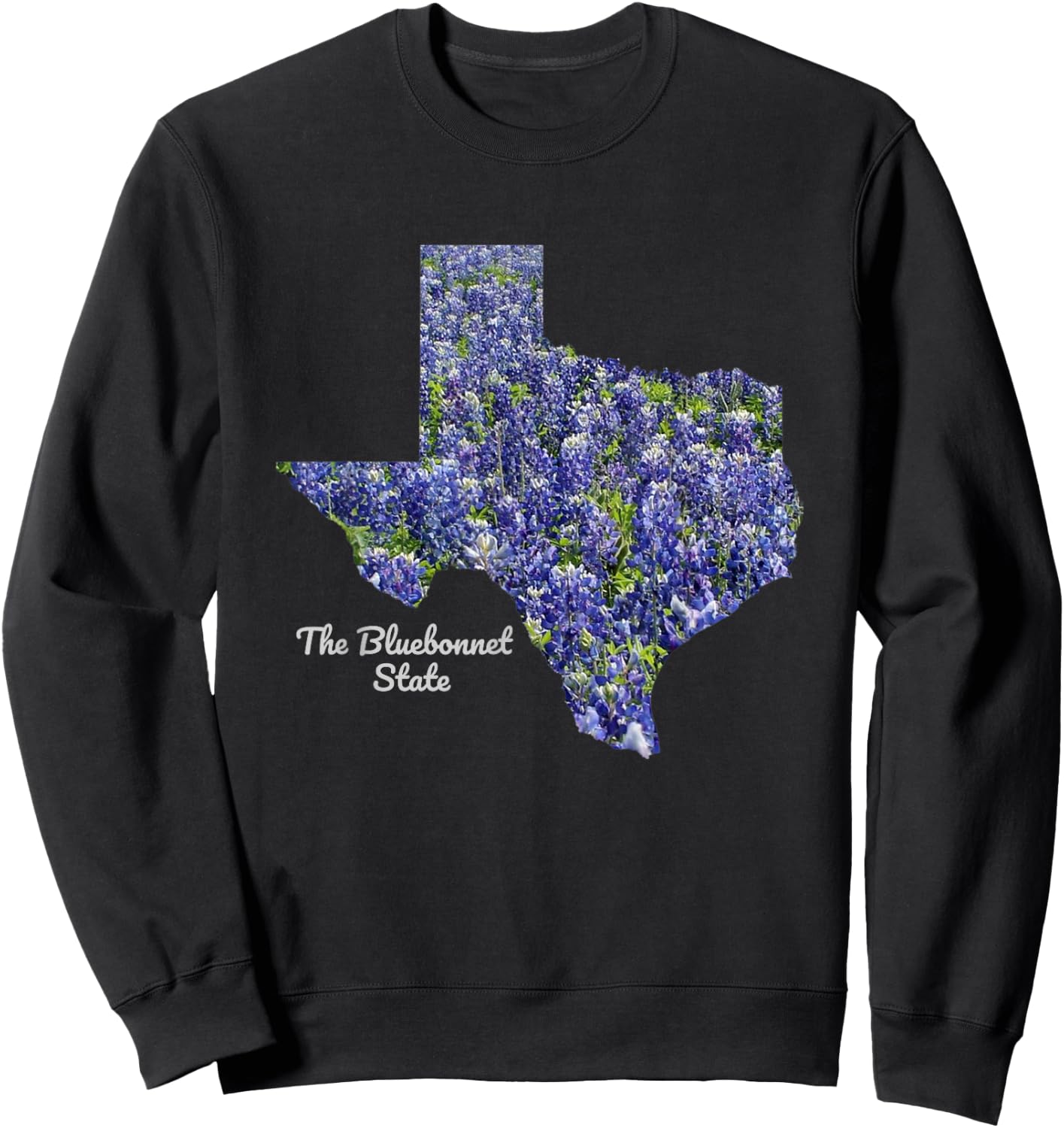 Great State of Texas Bluebonnet Sweatshirt - Sweatshirt | Black