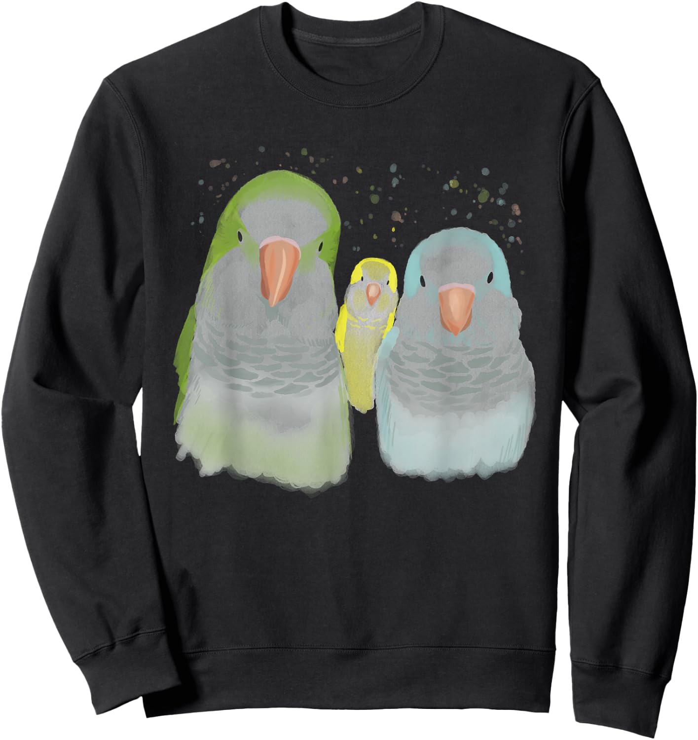Funny Quaker Parrot Sweatshirt - Sweatshirt | Black