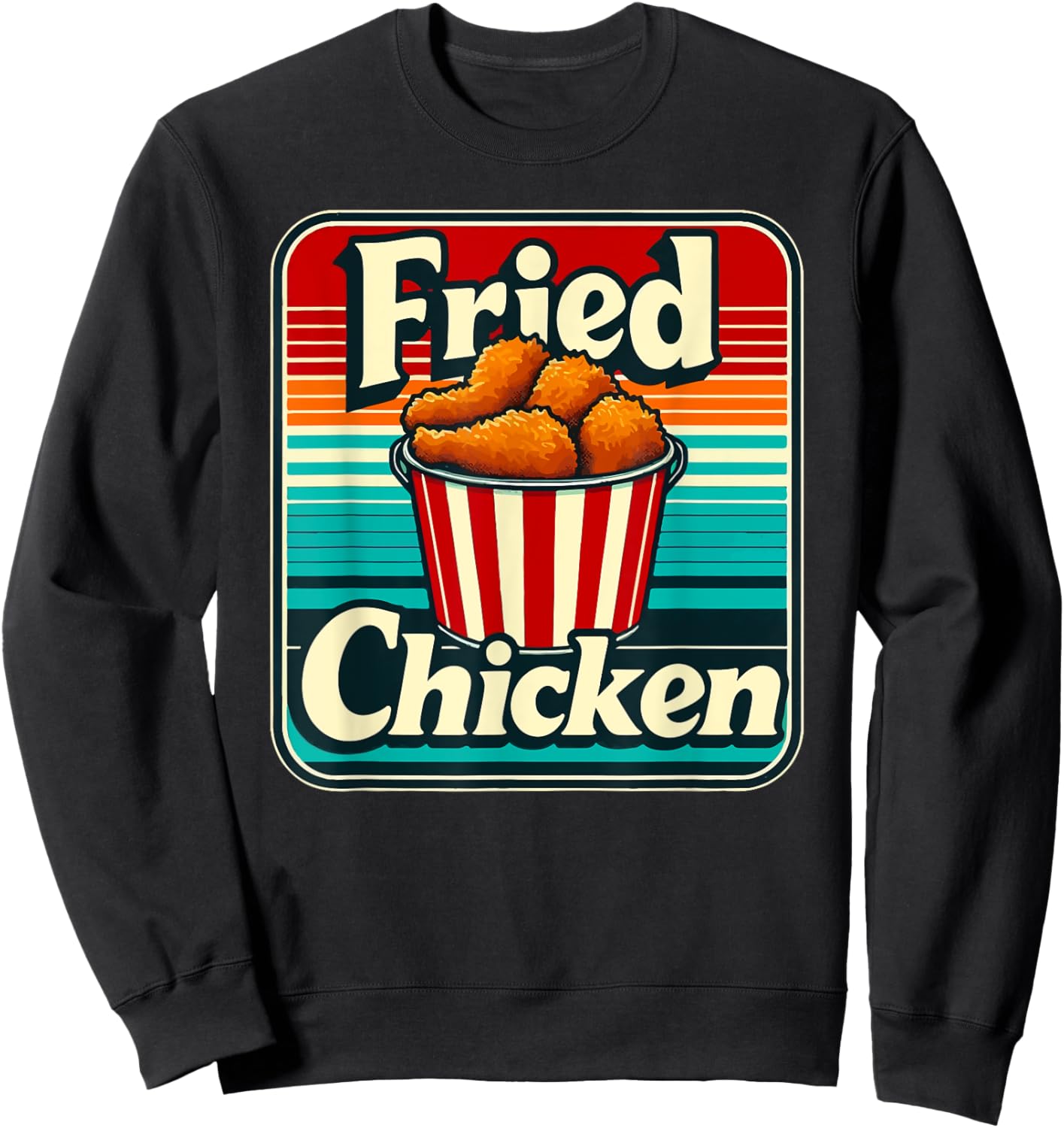 Vintage Fried Chicken Sweatshirt - Sweatshirt | Black