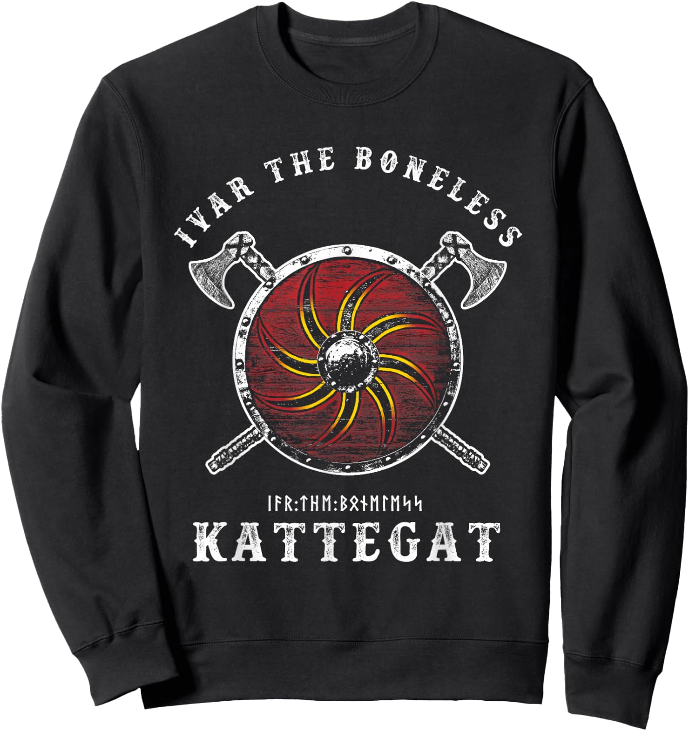 Ivar the Boneless - Kattegat Viking Shield Sweatshirt - Sweatshirt | Black