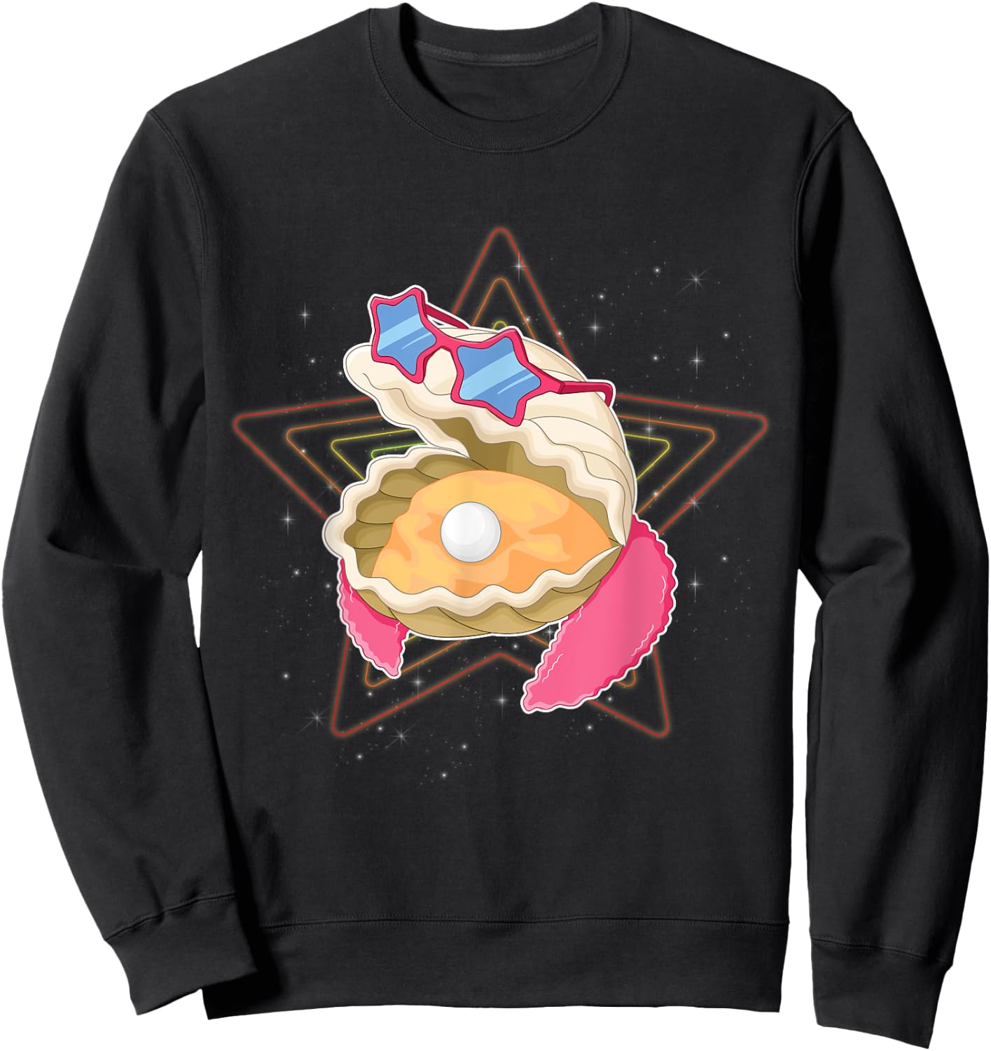 Clam Digger Pun Clamdigger Fresh Clams Clamorous Glamorous Sweatshirt - Sweatshirt | Black