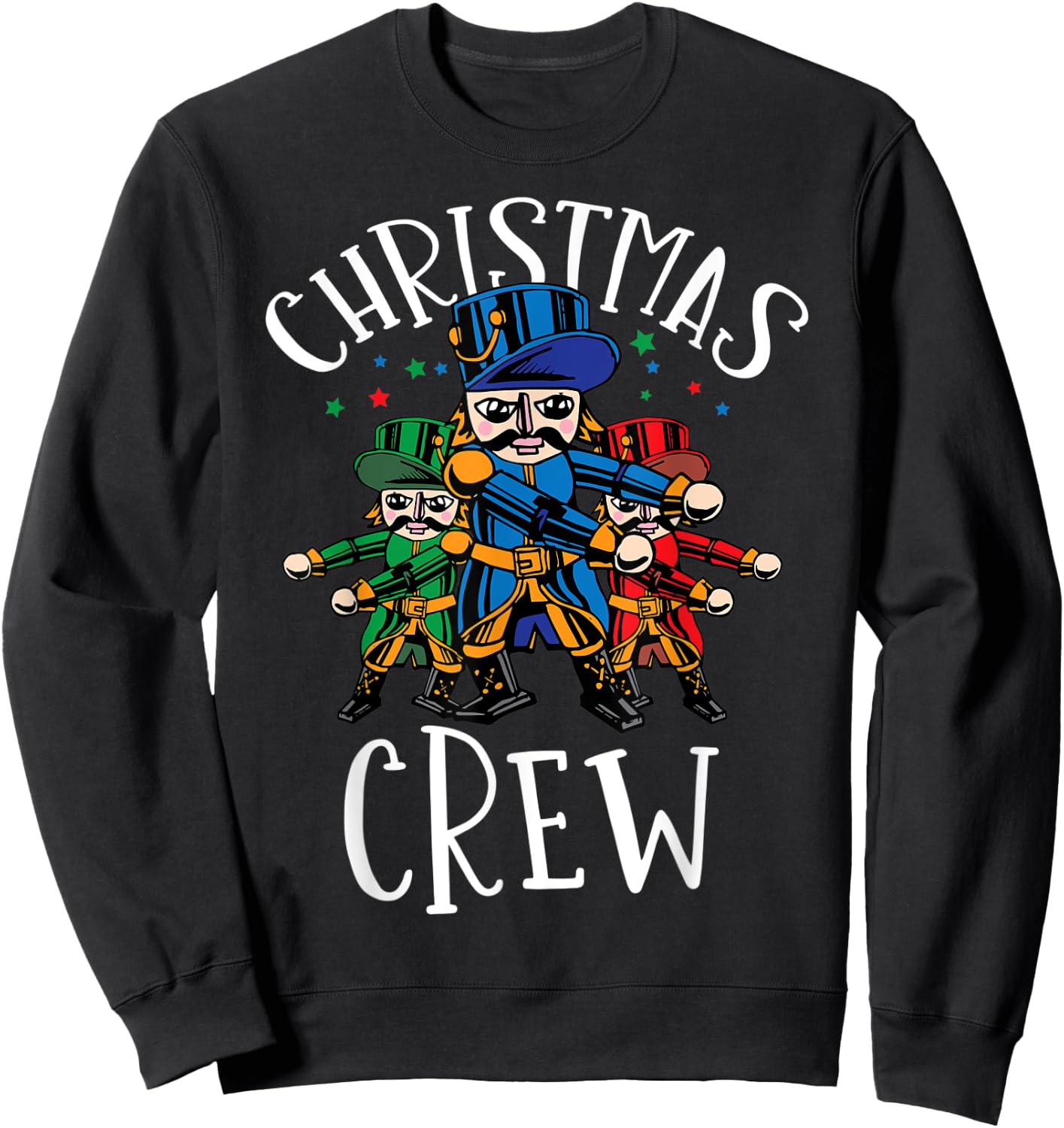 Nutcracker Shirt Christmas Crew Flossing Kids Sweatshirt - Sweatshirt | Black