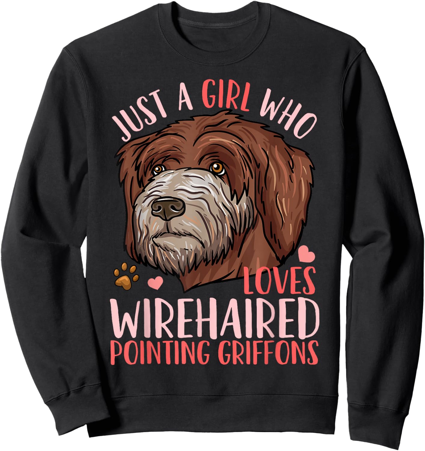 Wirehaired Pointing Griffon Sweatshirt - Sweatshirt | Black
