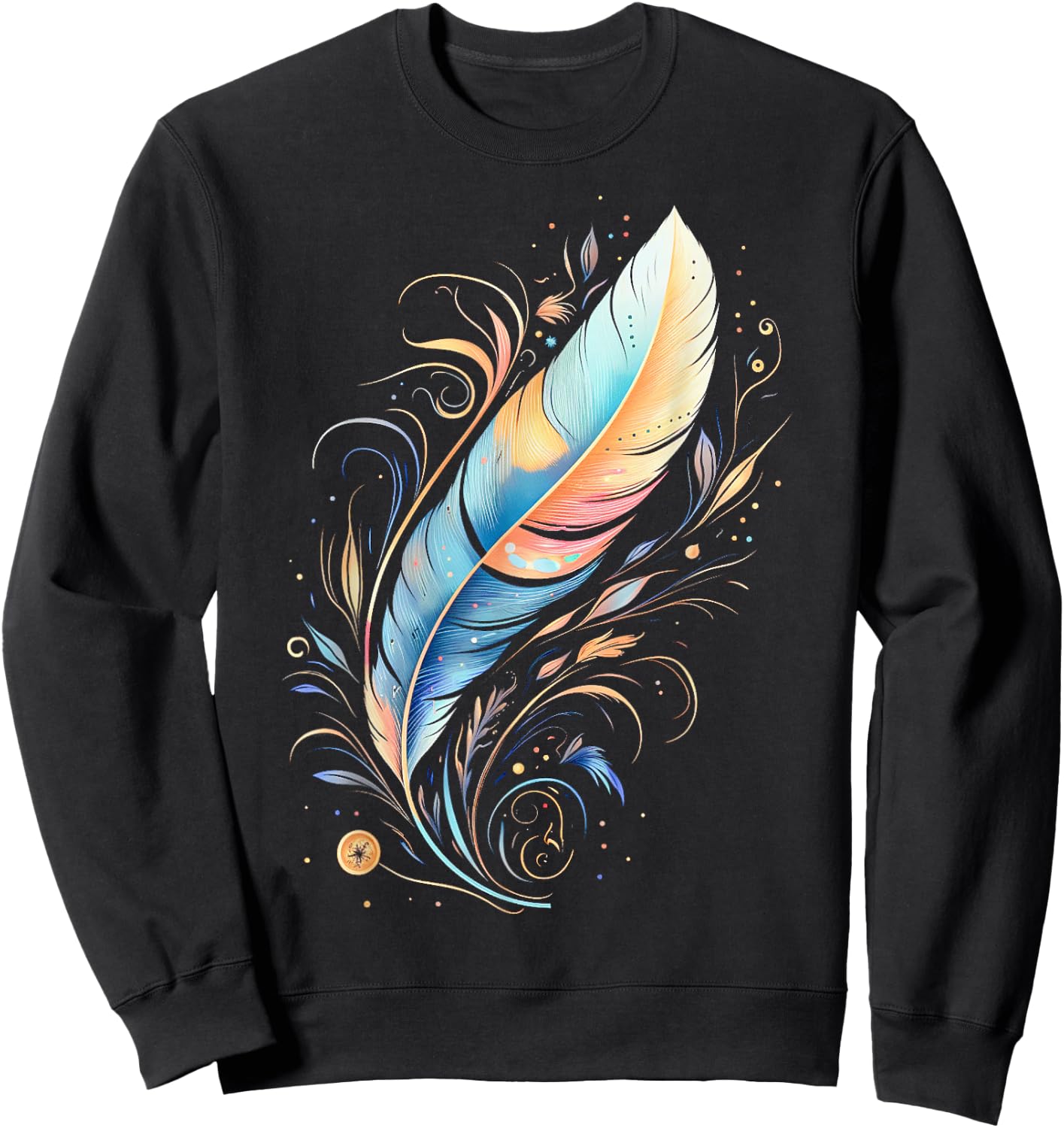 Native American Indian Design Warrior Native American Sweatshirt - Sweatshirt | Black