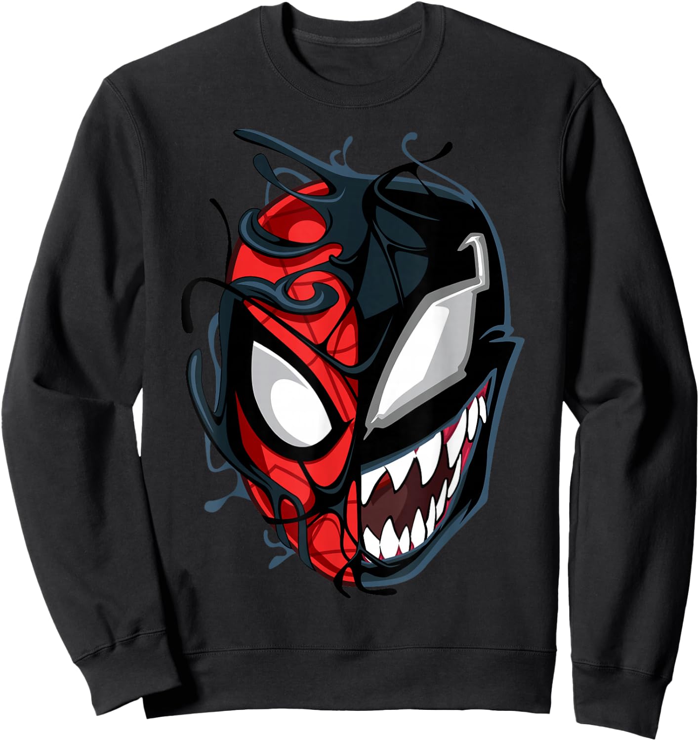 Marvel Spider-Man Maximum Venom Spider-Man Big Face Sweatshirt - Sweatshirt | Black