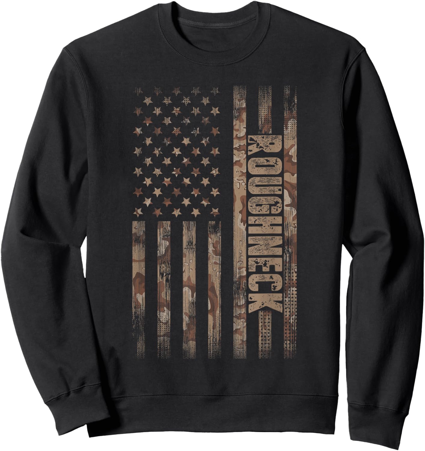 Roughneck American Flag Oilfield Sweatshirt - Sweatshirt | Black