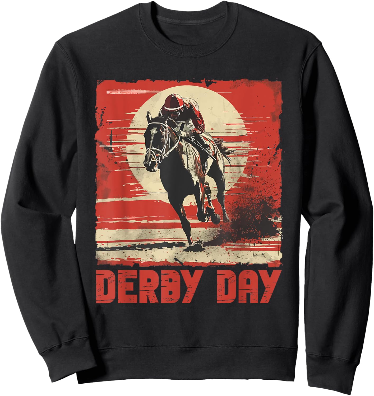 Elegant derby racing day KY Horse Racing Spectacle Sweatshirt - Sweatshirt | Black