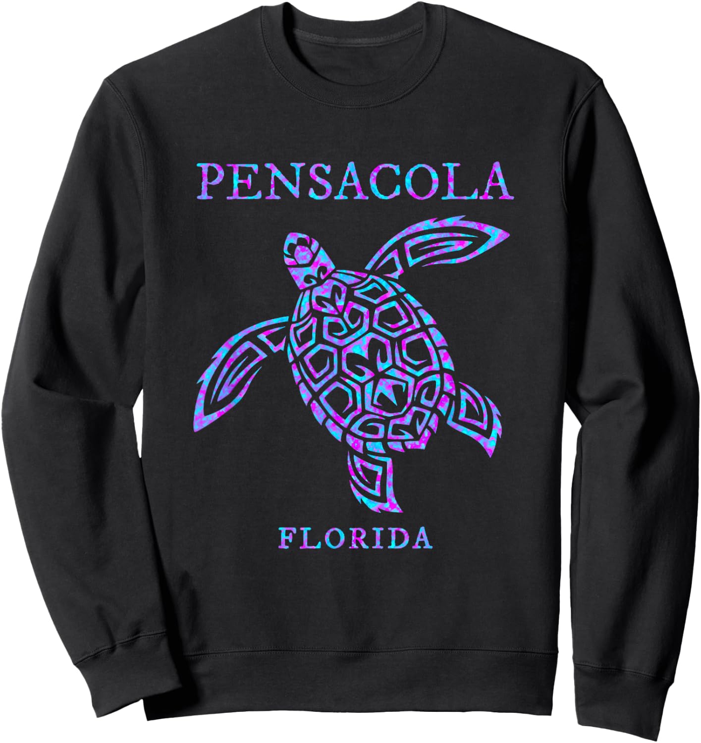 Pensacola Florida Sea Turtle Vacation Souvenir Boys Girls Sweatshirt - Sweatshirt | Black