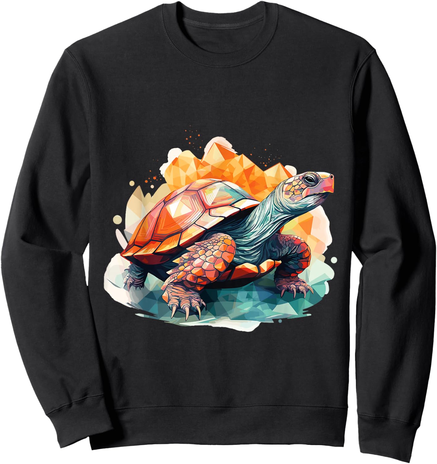 Sea Turtle in the Ocean, Turtles Lover Sweatshirt - Sweatshirt | Black