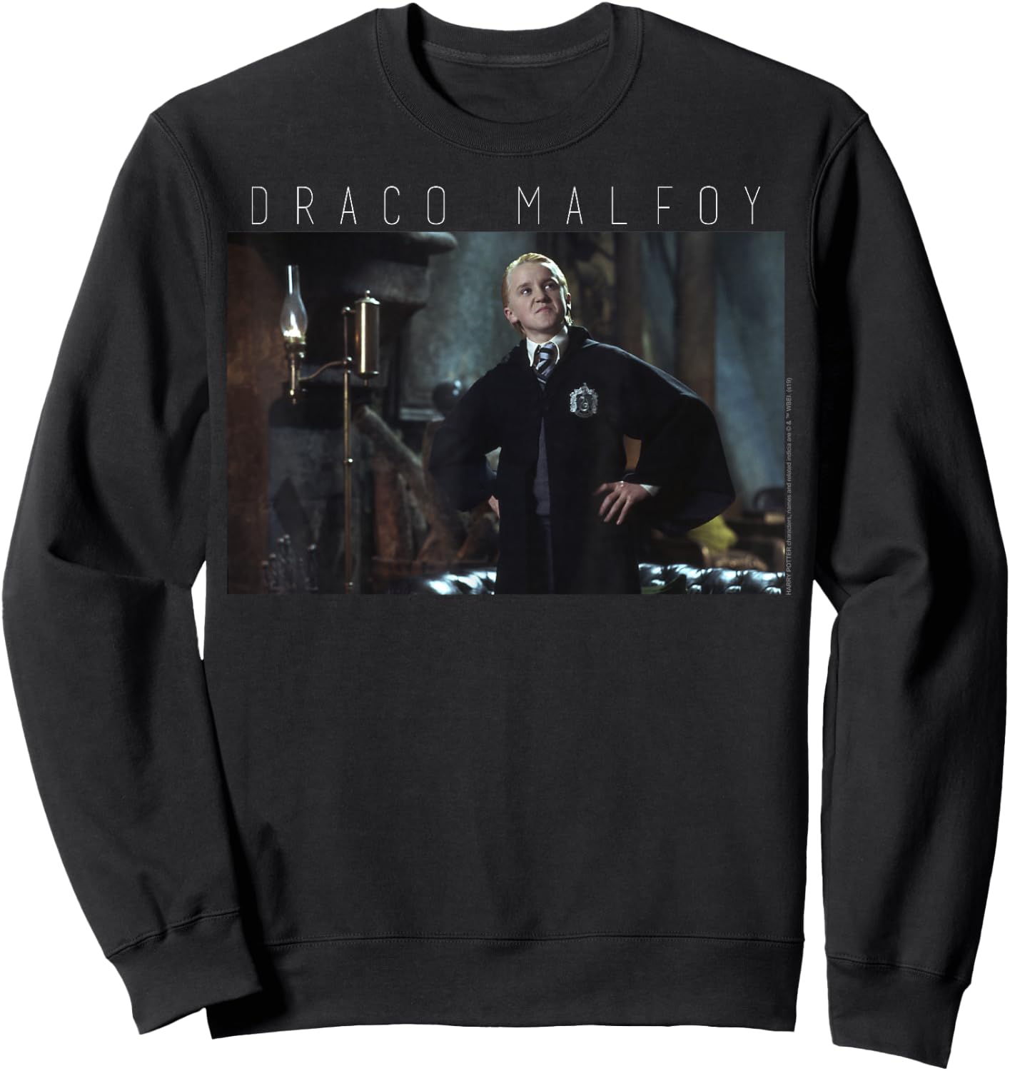 Harry Potter Draco Malfoy Text Portrait Sweatshirt - Sweatshirt | Black