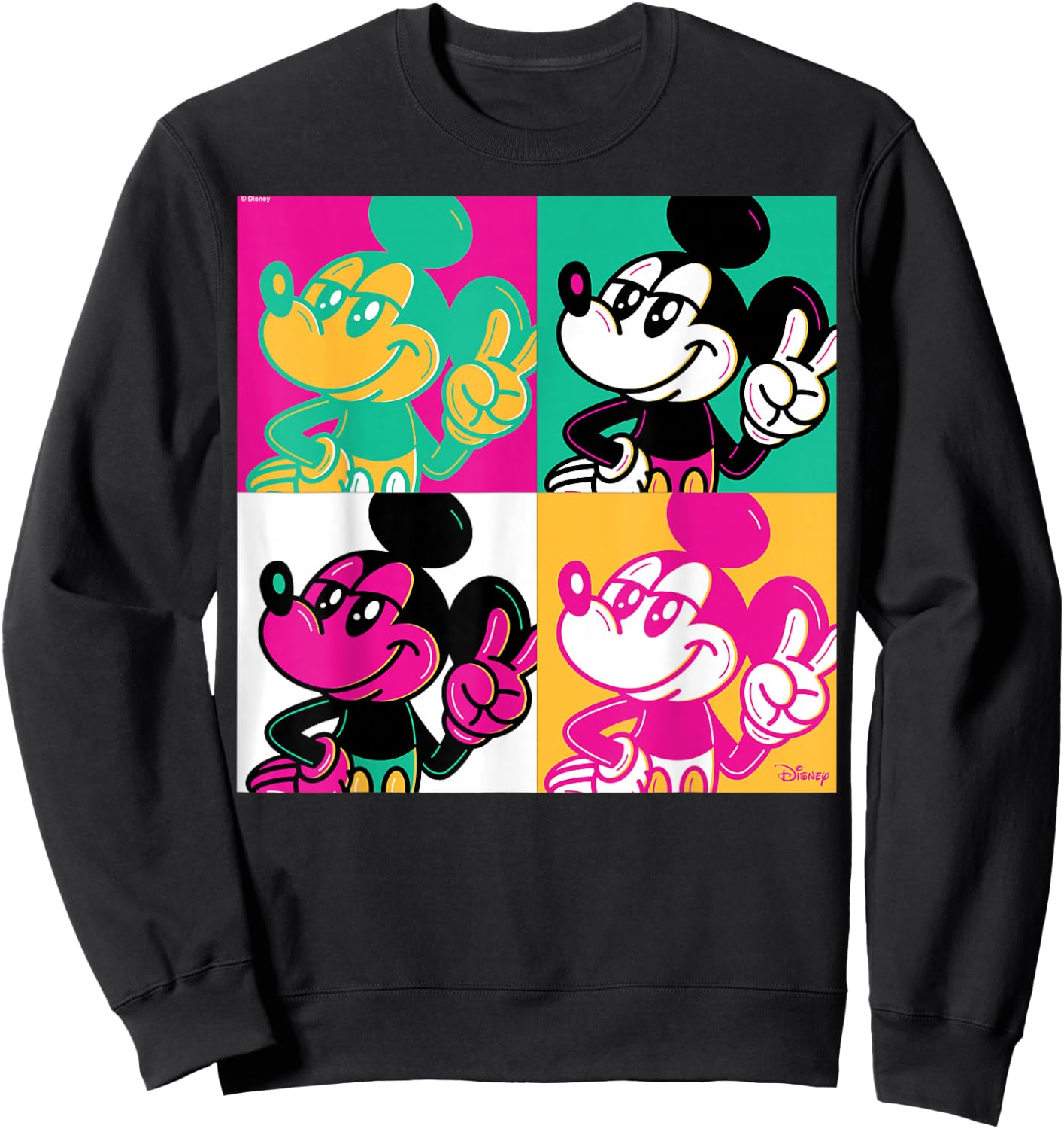 Mickey Mouse - Warhol Pop Art Sweatshirt - Sweatshirt | Black