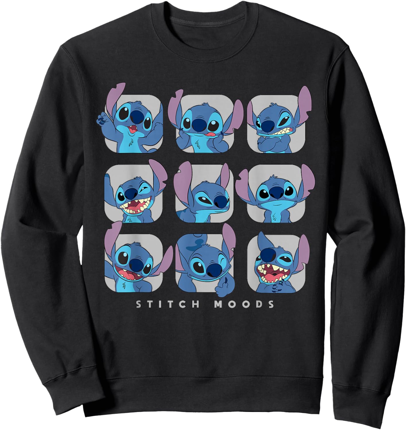 Disney Lilo and Stitch Moods Sweatshirt - Sweatshirt | Black