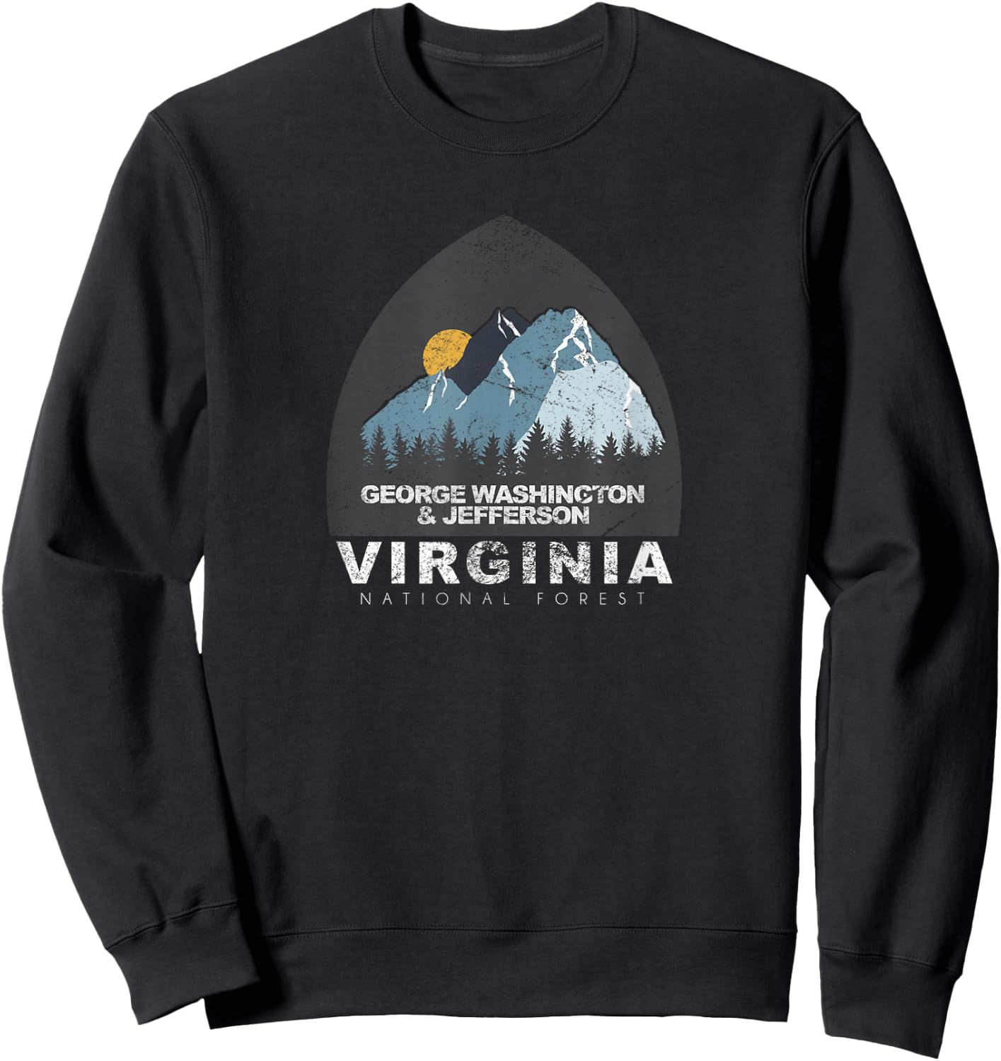 George Washington and Jefferson National Forests Sweatshirt - Sweatshirt | Black