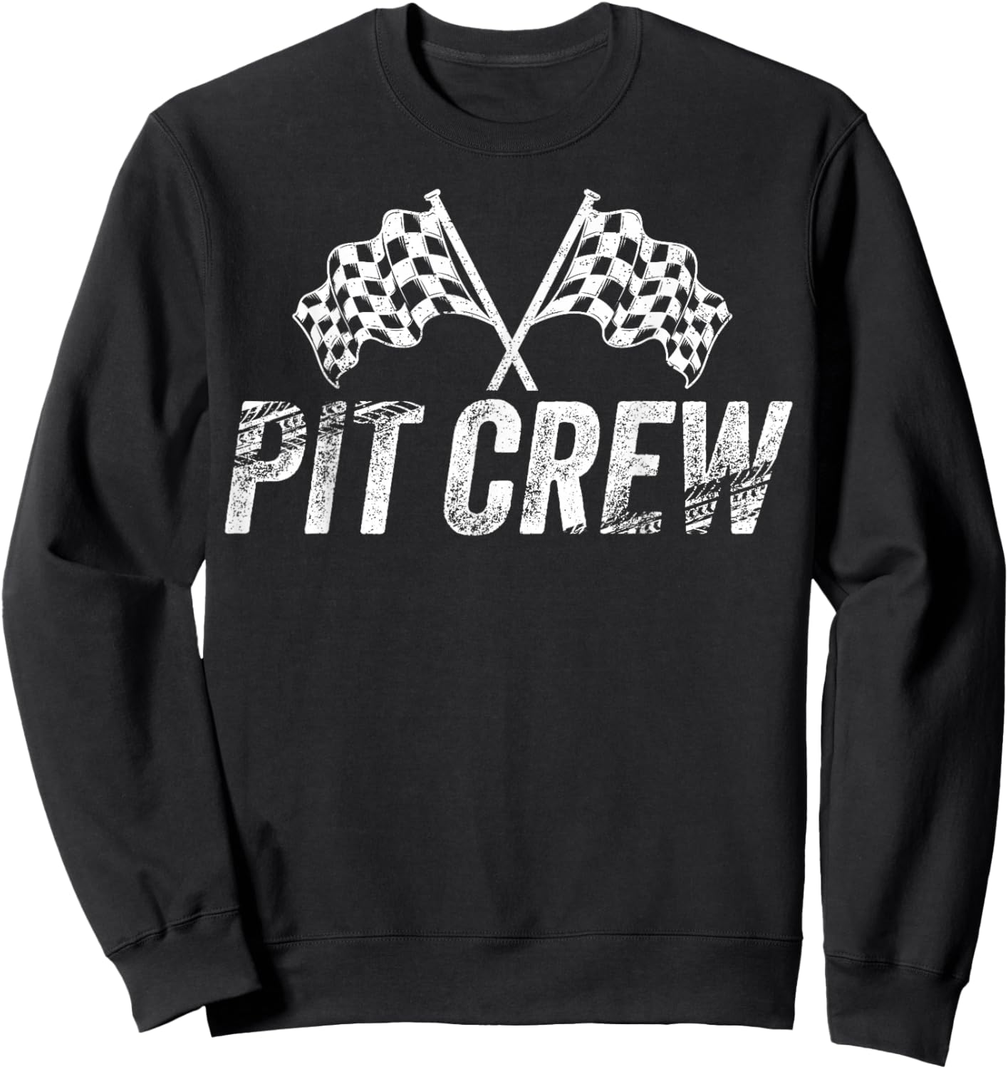 Pit Crew Birthday Family Matching Race Car Racing Sweatshirt - Sweatshirt | Black