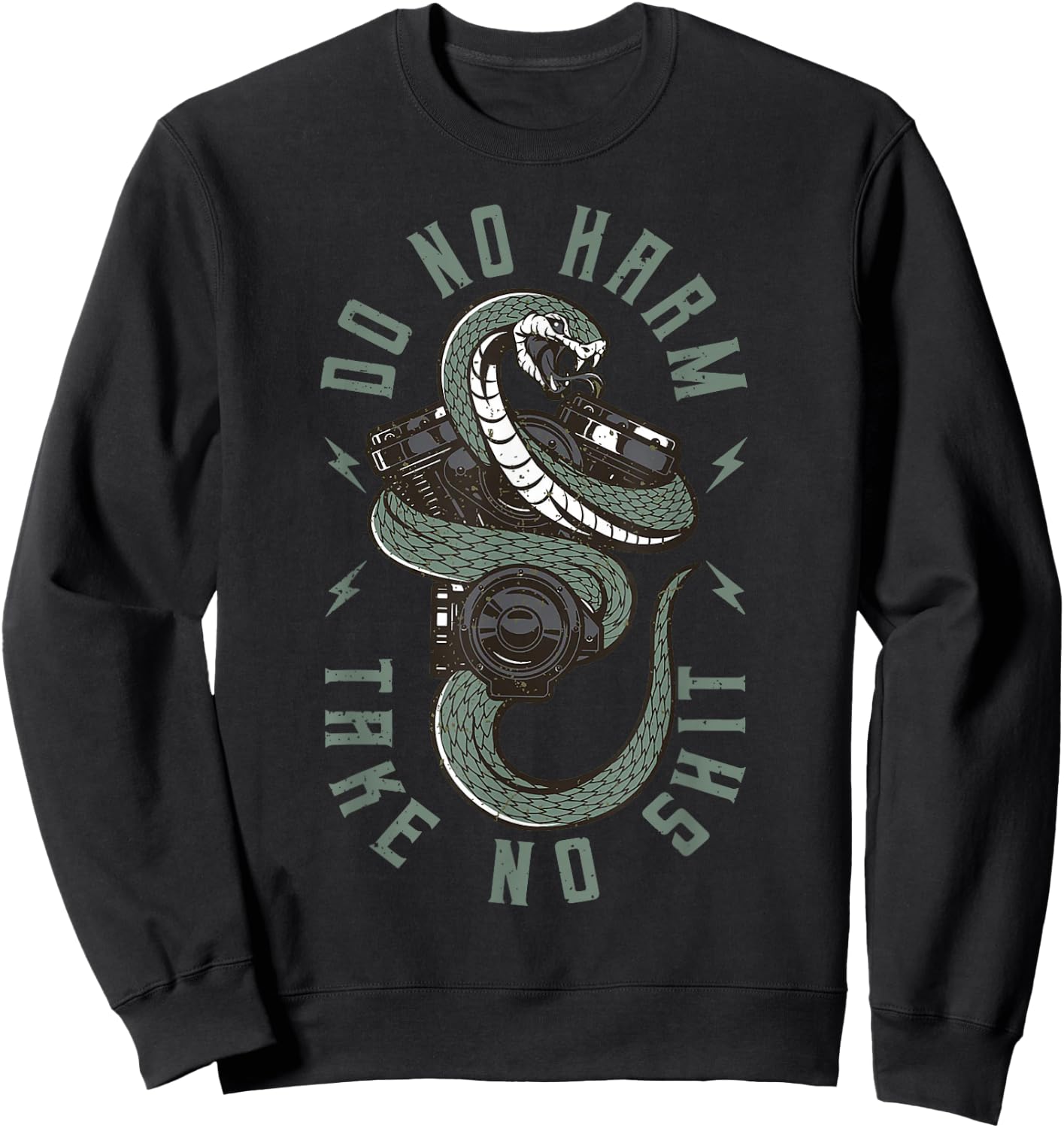 Do No Harm Take No Shit Sweatshirt - Sweatshirt | Black