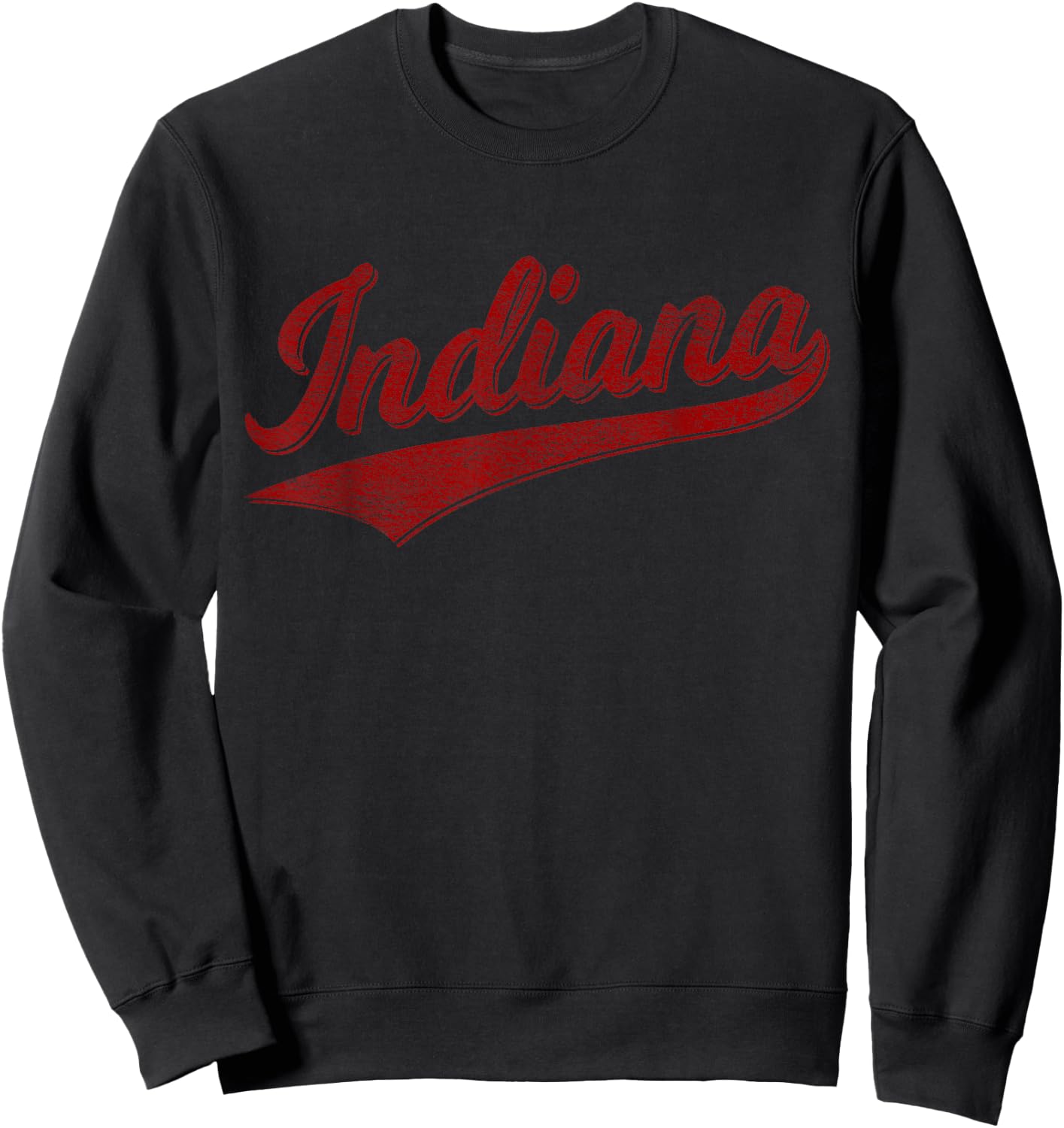 Indiana Varsity Script Classics Sports Jersey Style Sweatshirt - Sweatshirt | Black