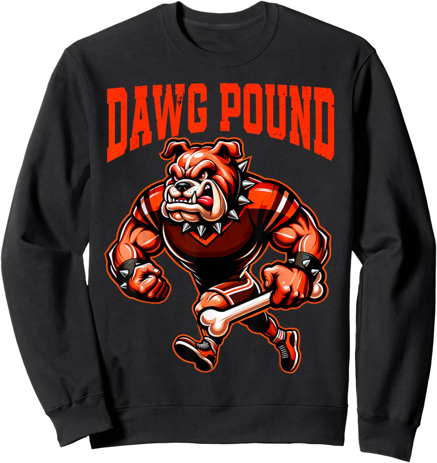 Retro Cleveland Name Pride Classic Art DAWG Dogs Pound Gifts Sweatshirt - Sweatshirt | Black