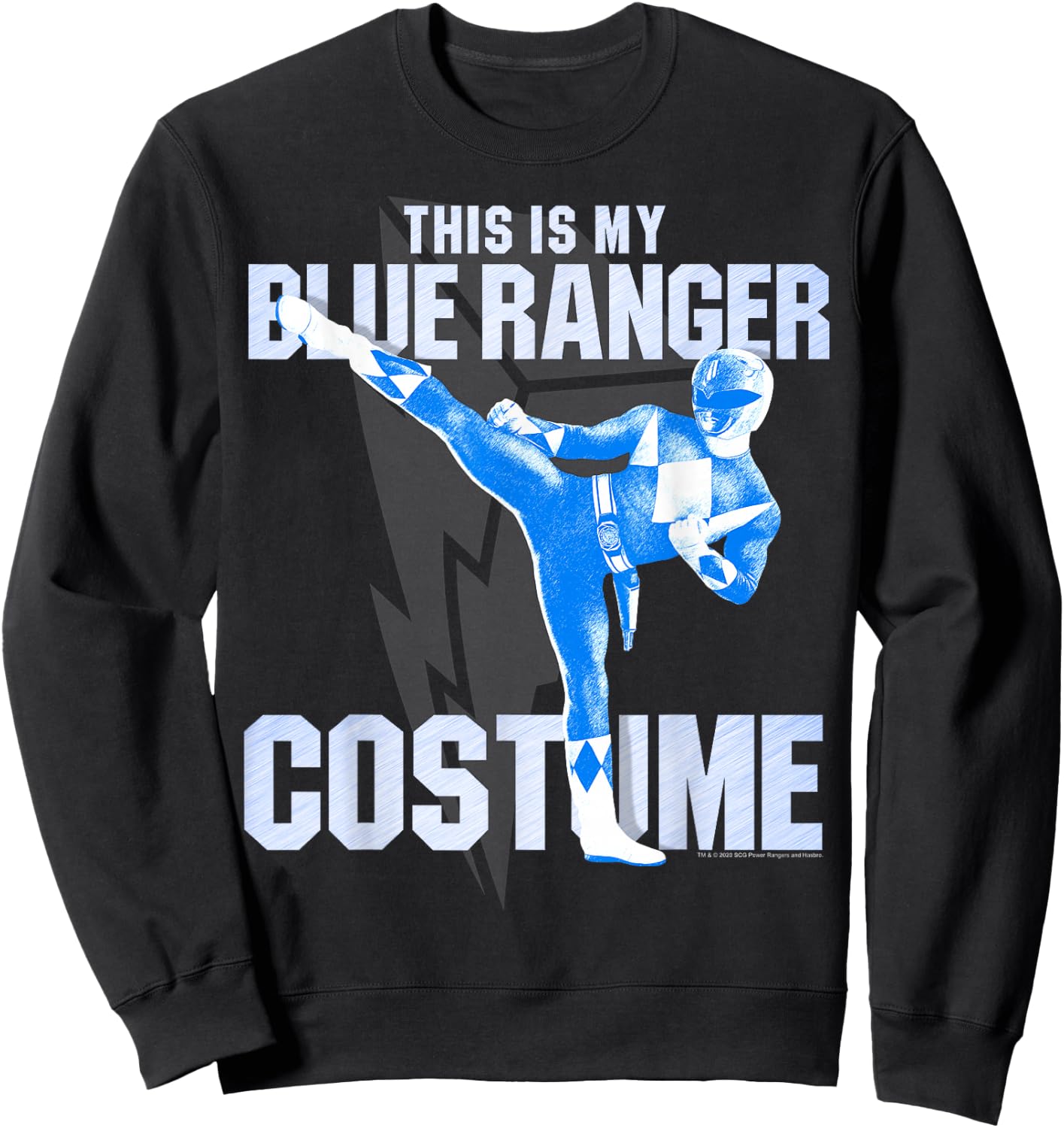 Power Rangers Blue Ranger Halloween Costume Sweatshirt - Sweatshirt | Black