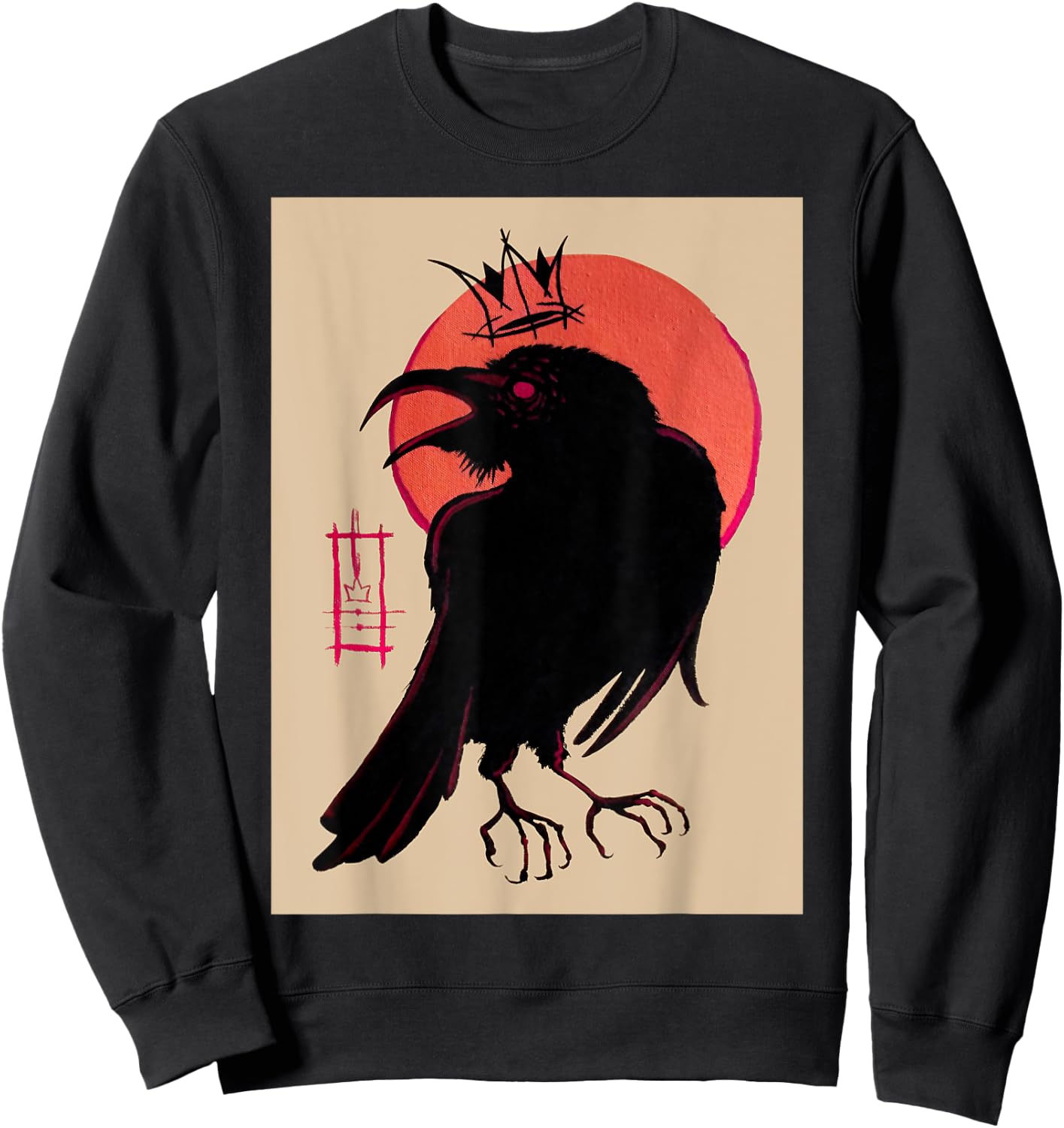 King of the Corvids for Fans of Crows and Ravens Sweatshirt - Sweatshirt | Black