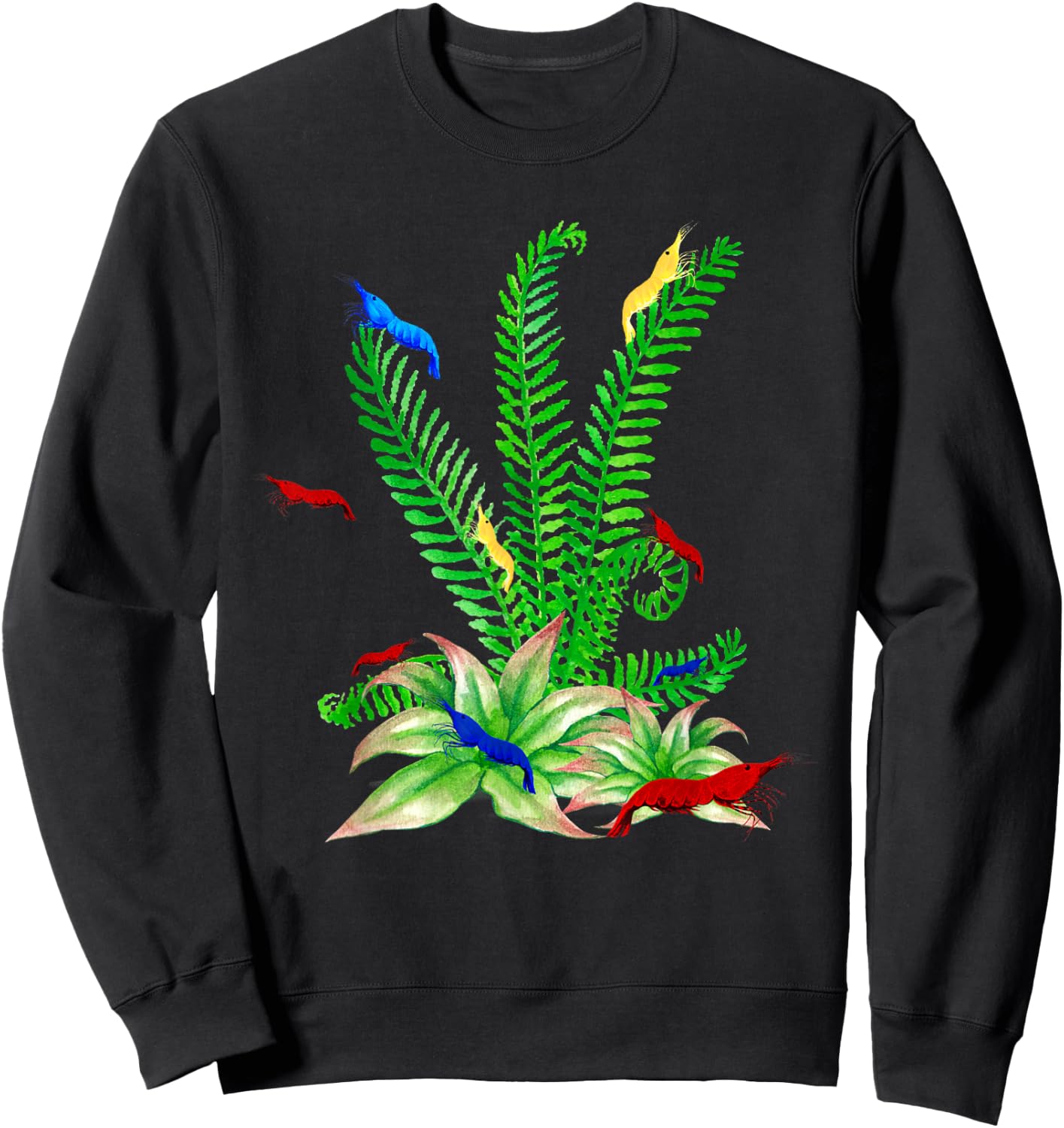 Cherry Shrimp Neocaridina Breeder Aquarium Fish Tank Gift Sweatshirt - Sweatshirt | Black