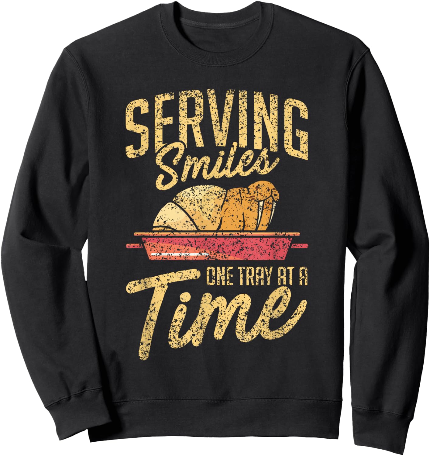 For A Smile, A Tray After The Other School Sweatshirt - Sweatshirt | Black