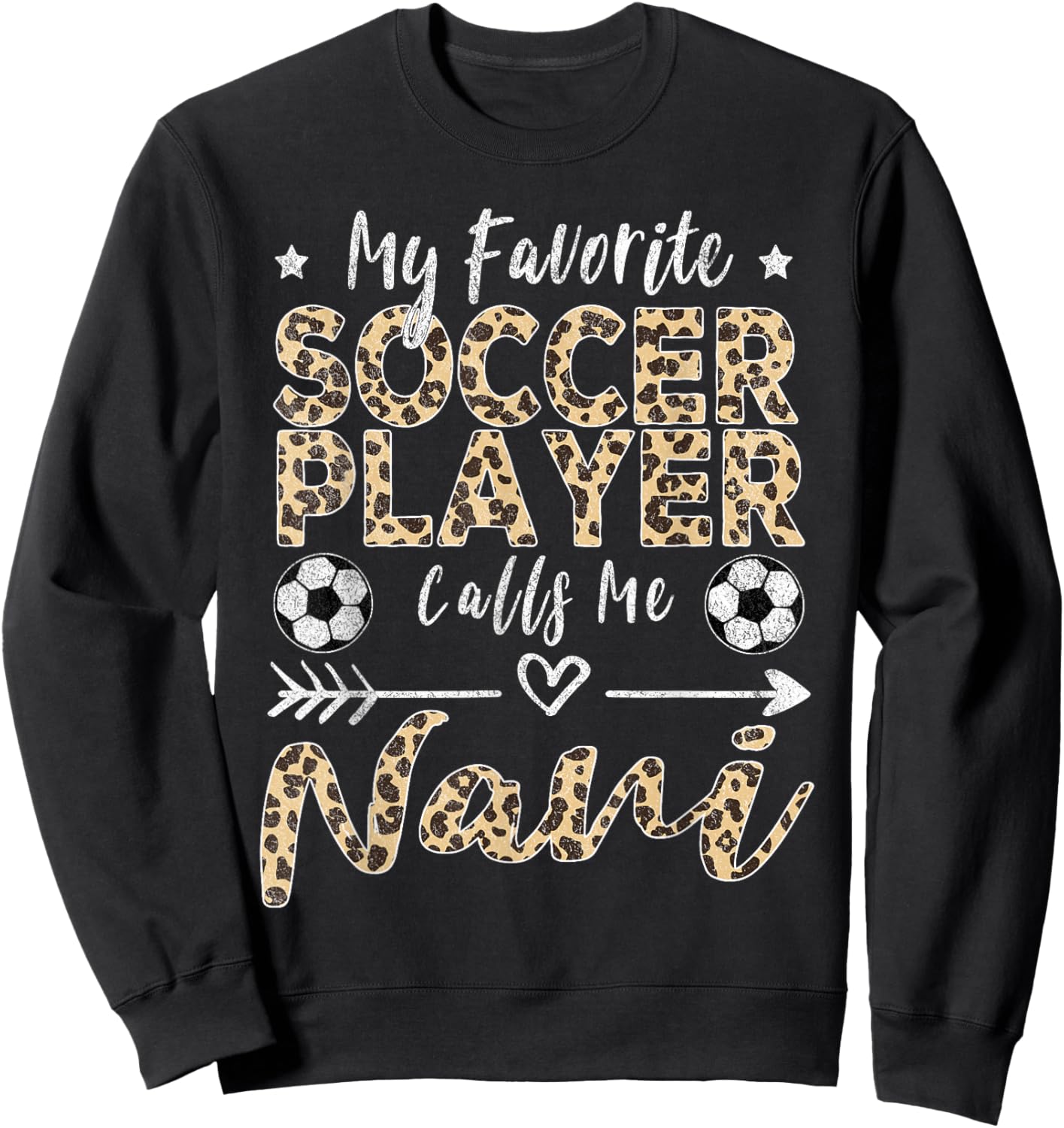 My Favorite Soccer Player Calls Me Nani Indian Grandma Sweatshirt - Sweatshirt | Black