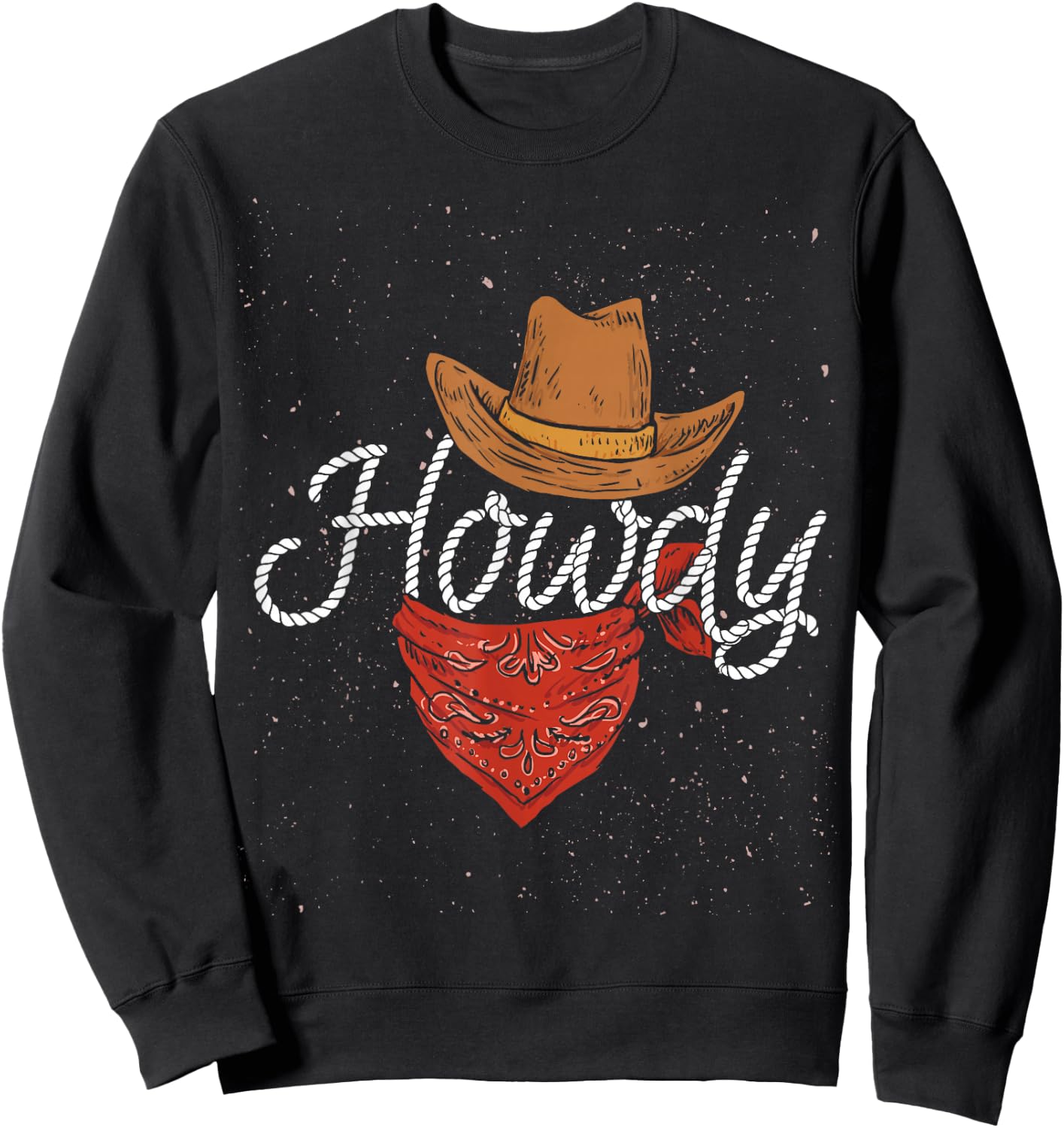 Cowboy Hats Texas USA Cowboy Sweatshirt - Sweatshirt | Black