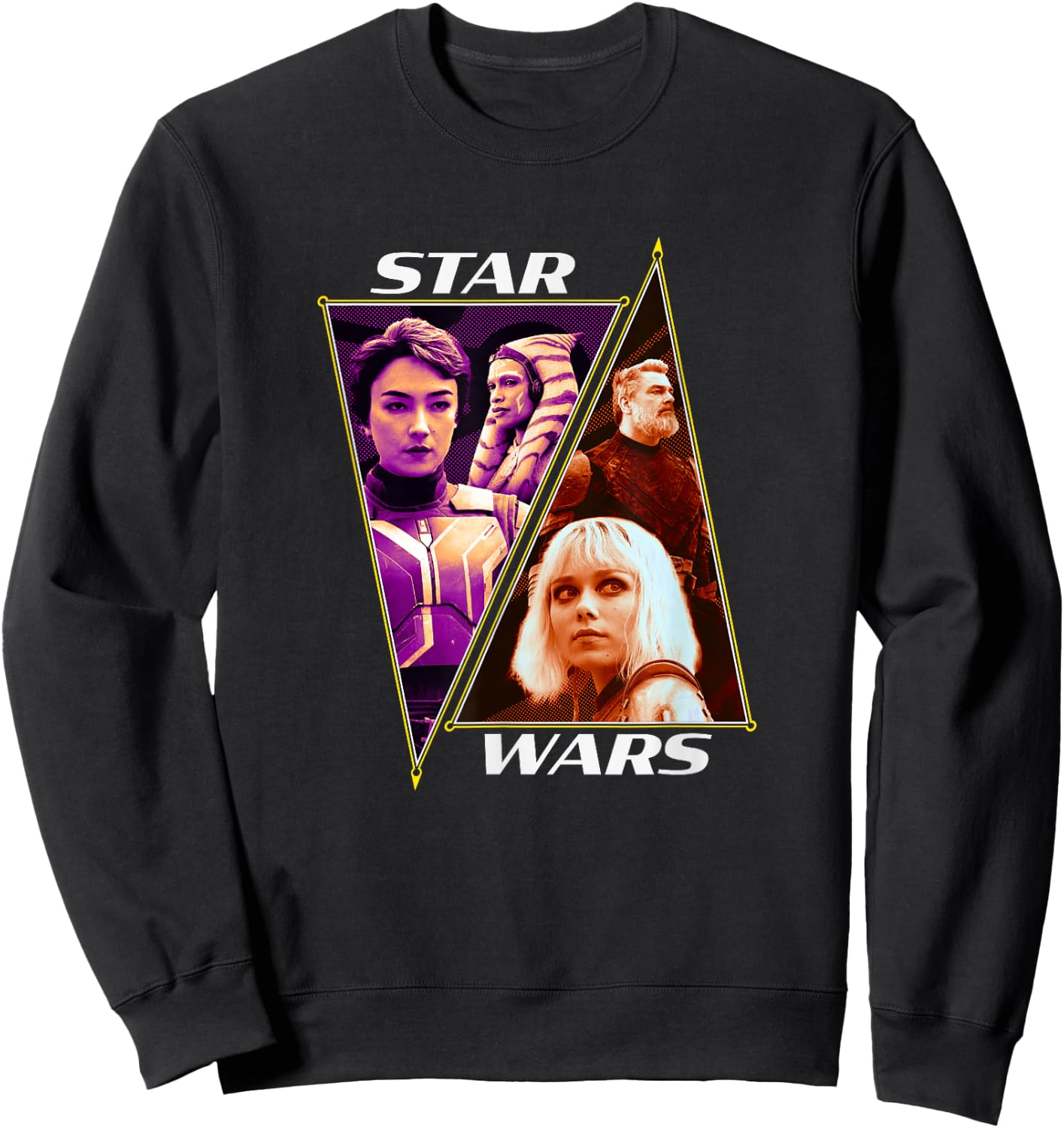 Star Wars: Ahsoka & Sabine VS Baylan & Shin Retro Sweatshirt - Sweatshirt | Black