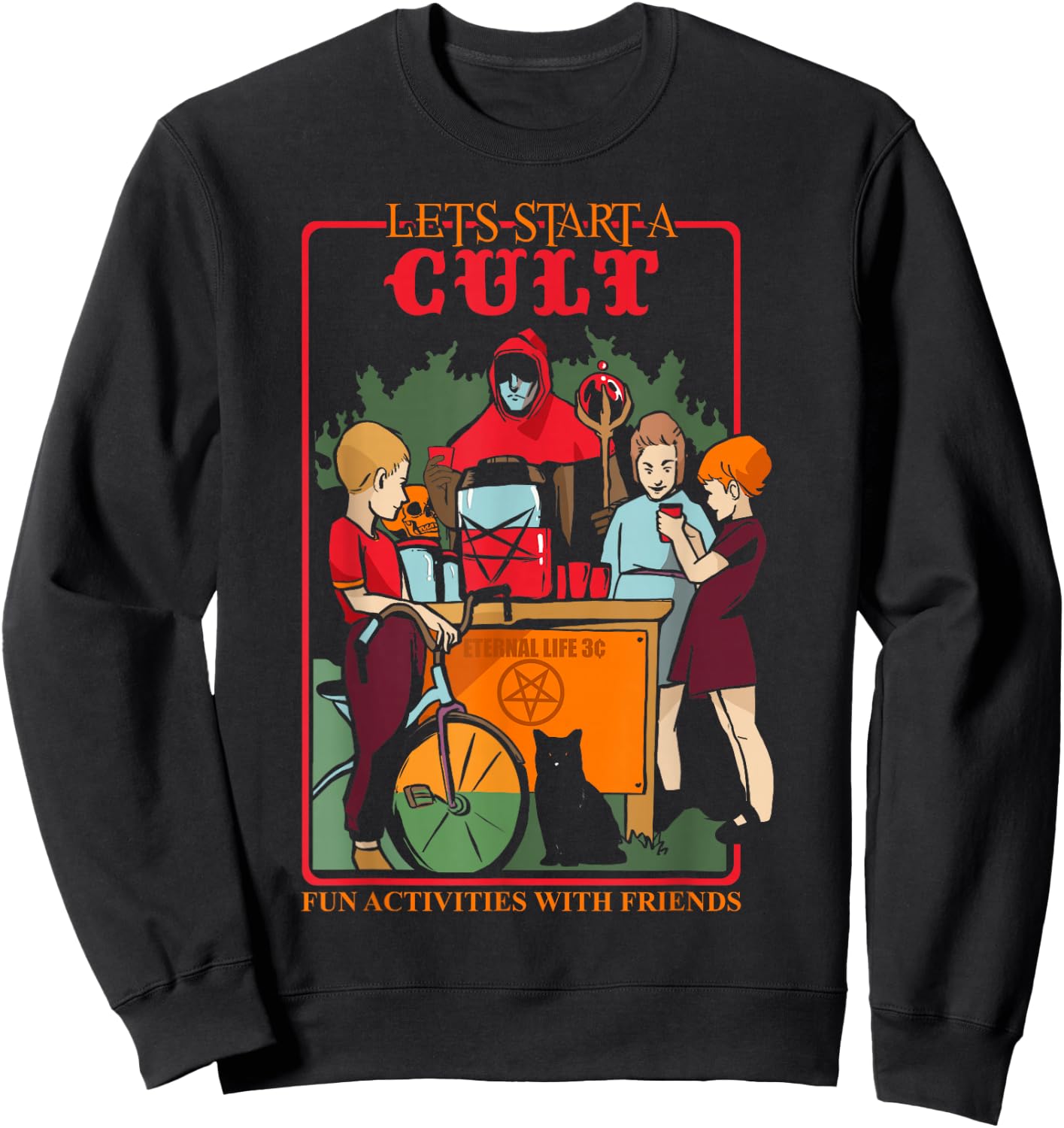 Blackcraft Cult Games Occult Witchcraft Satan Pentagram Sweatshirt - Sweatshirt | Black