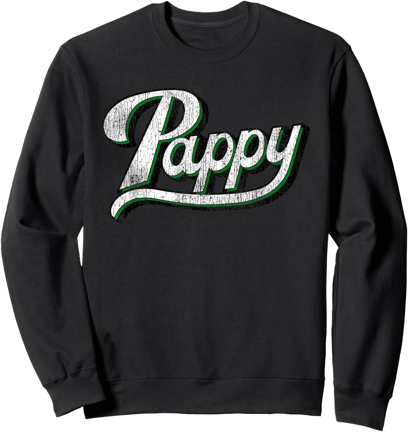 Vintage Pappy Father's Day for Grandpa from Grandkids Sweatshirt - Sweatshirt | Black