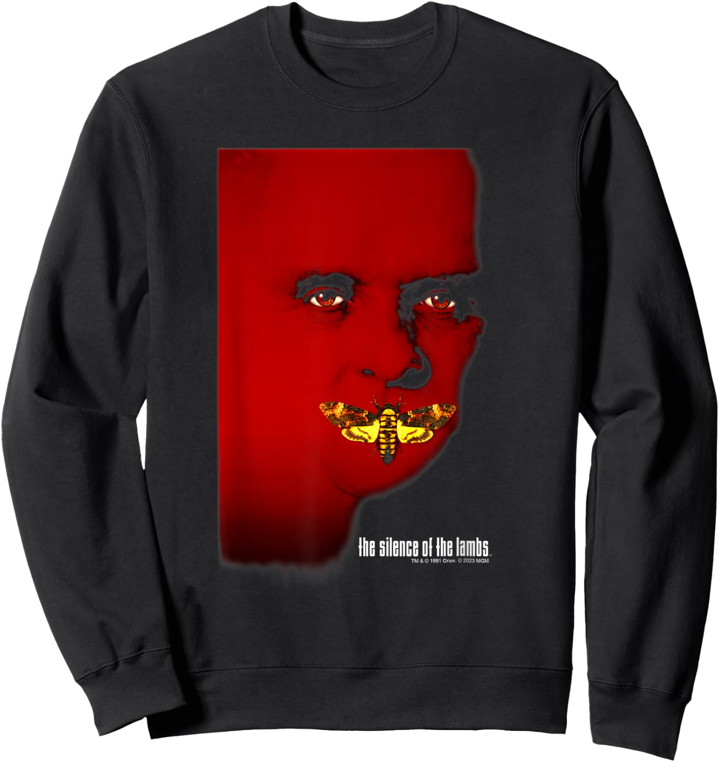 The Silence Of The Lambs Hannibal Lecter Moth Poster Sweatshirt - Sweatshirt | Black