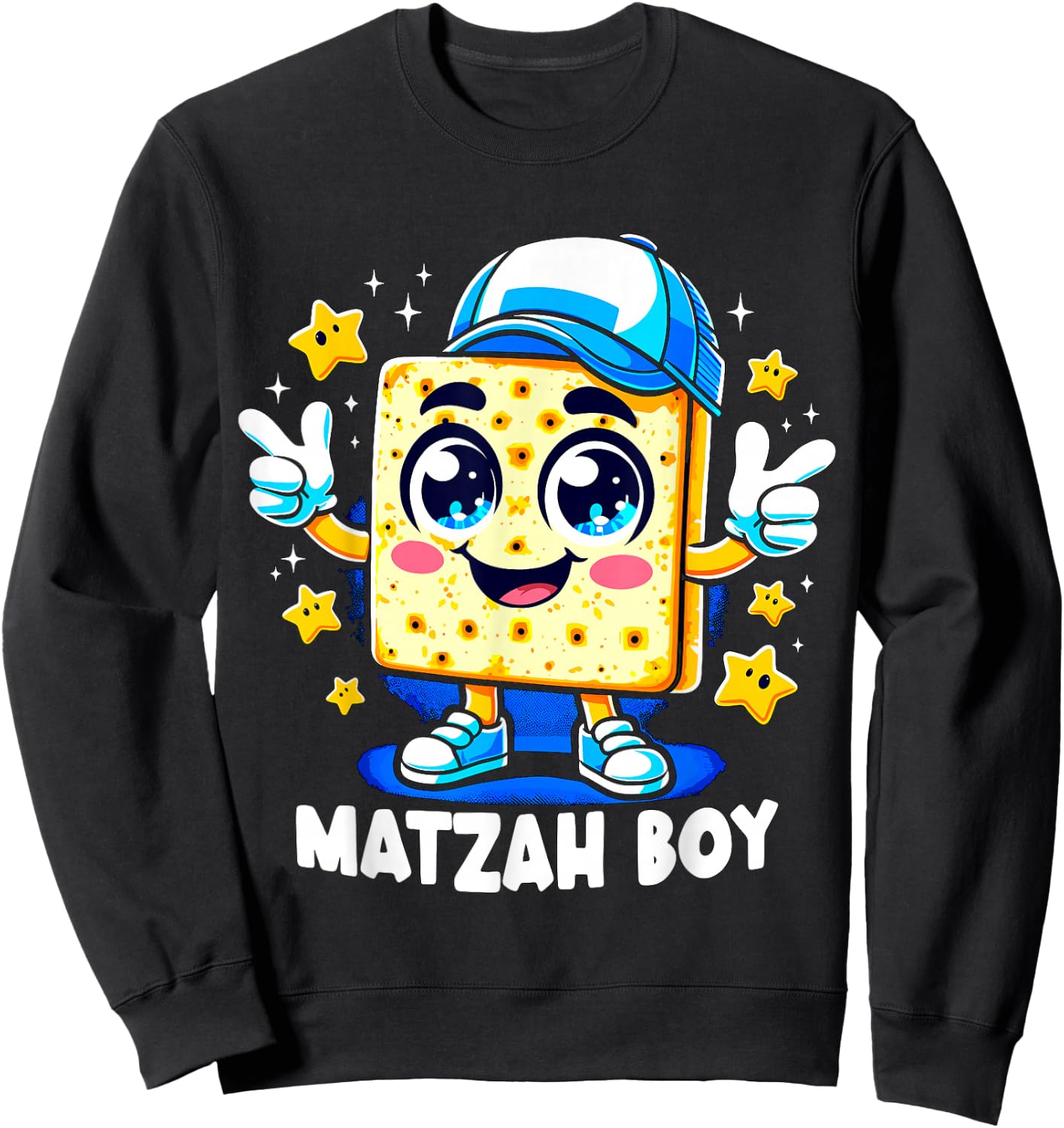 Matzah Boy Pessach Passover Jewish Egypt Boy Sweatshirt - Sweatshirt | Black