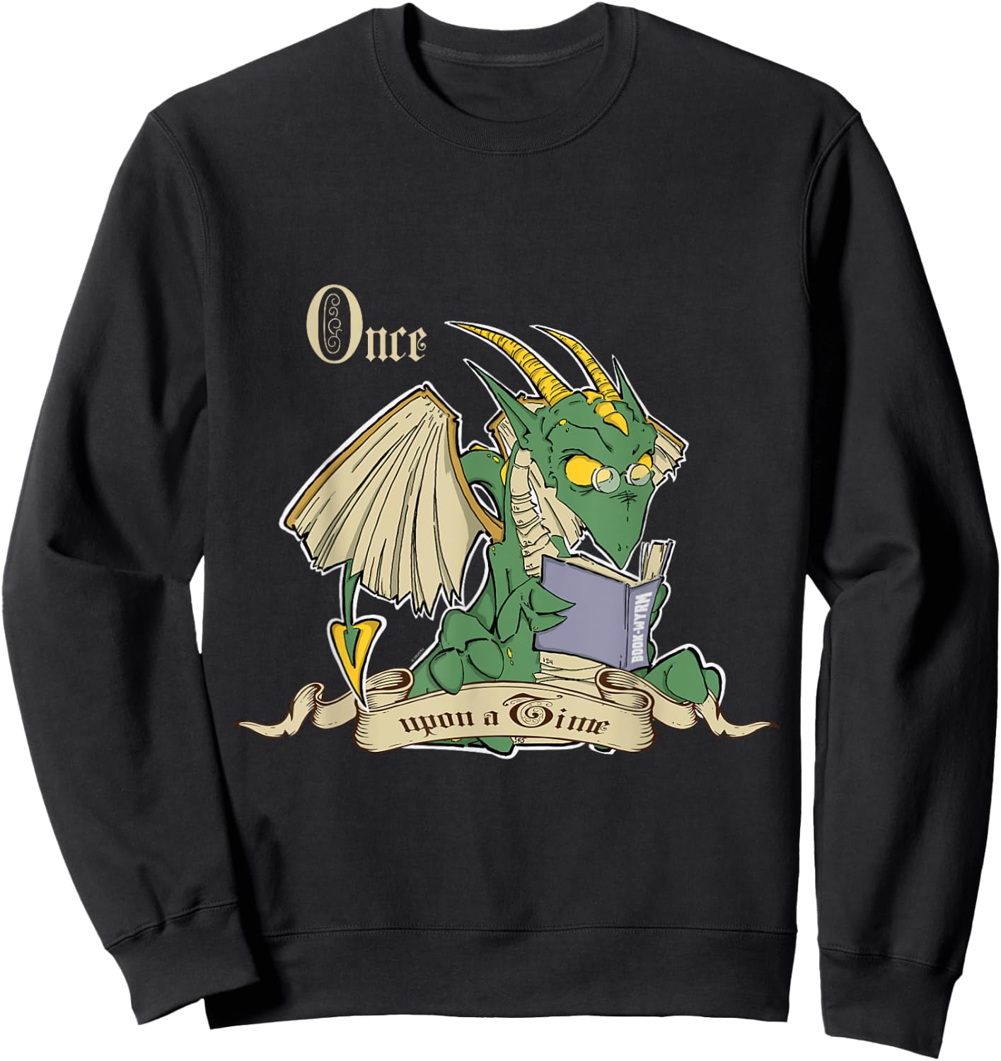 Book Wyrm Sweatshirt - Sweatshirt | Black