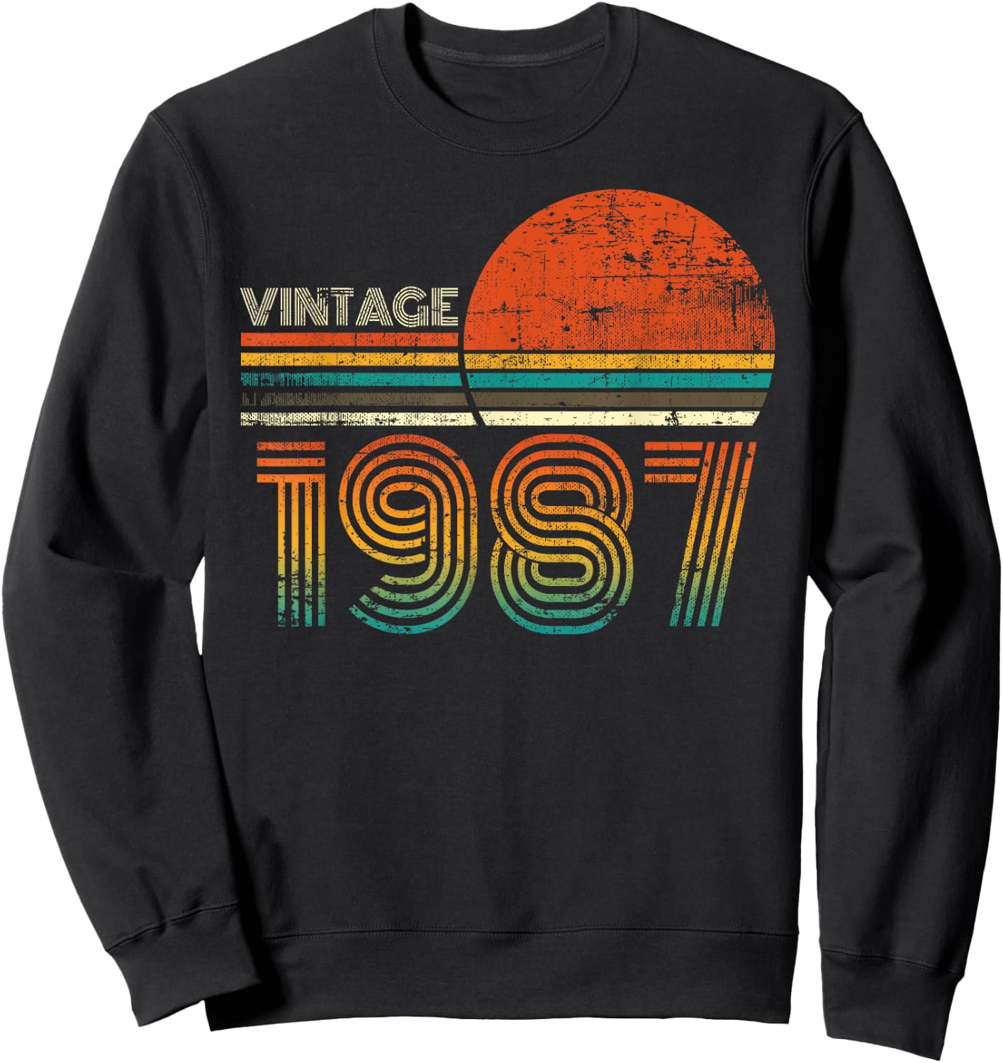 Made in 1987 34th Birthday Gifts 34 Quarantine Birthday Gift Sweatshirt - Sweatshirt | Black