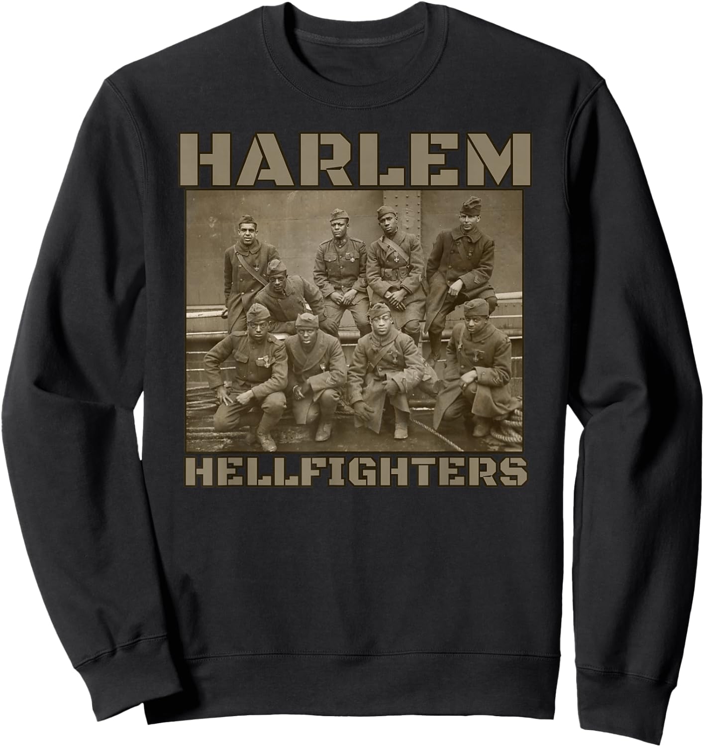 Black Military History USA Black History Harlem Hellfighters Small Sweatshirt - Sweatshirt | Black