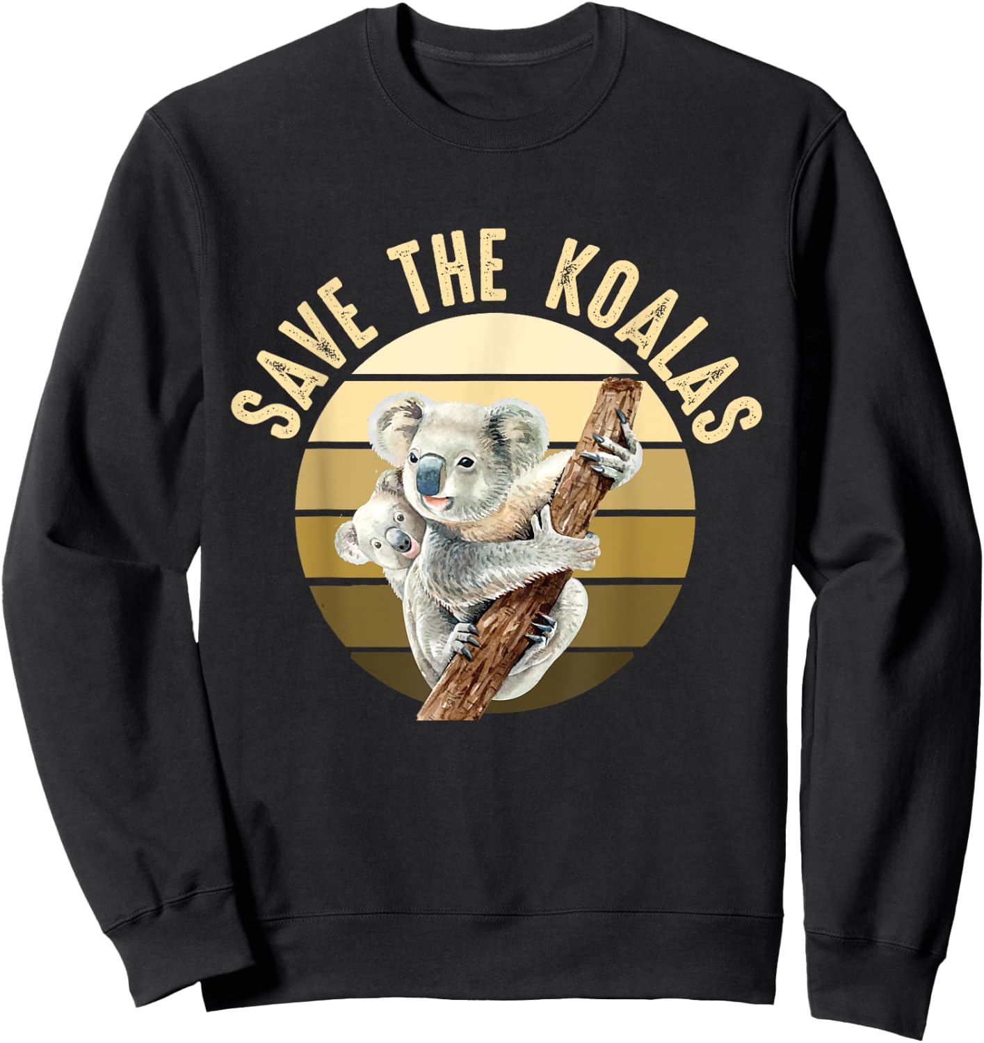 Save the Koalas Koala Koala Bear Australia Rescue Protect Sweatshirt - Sweatshirt | Black