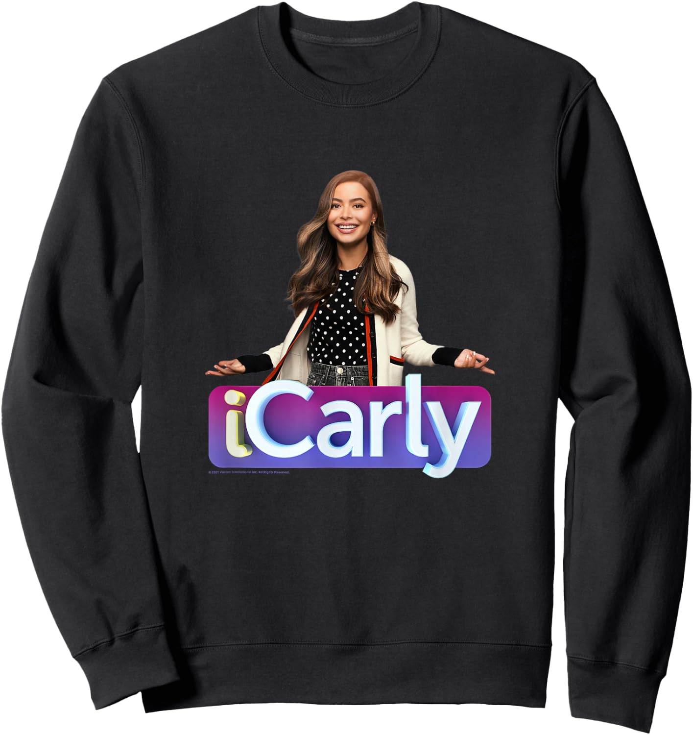 iCarly Title Logo And Photo Sweatshirt - Sweatshirt | Black