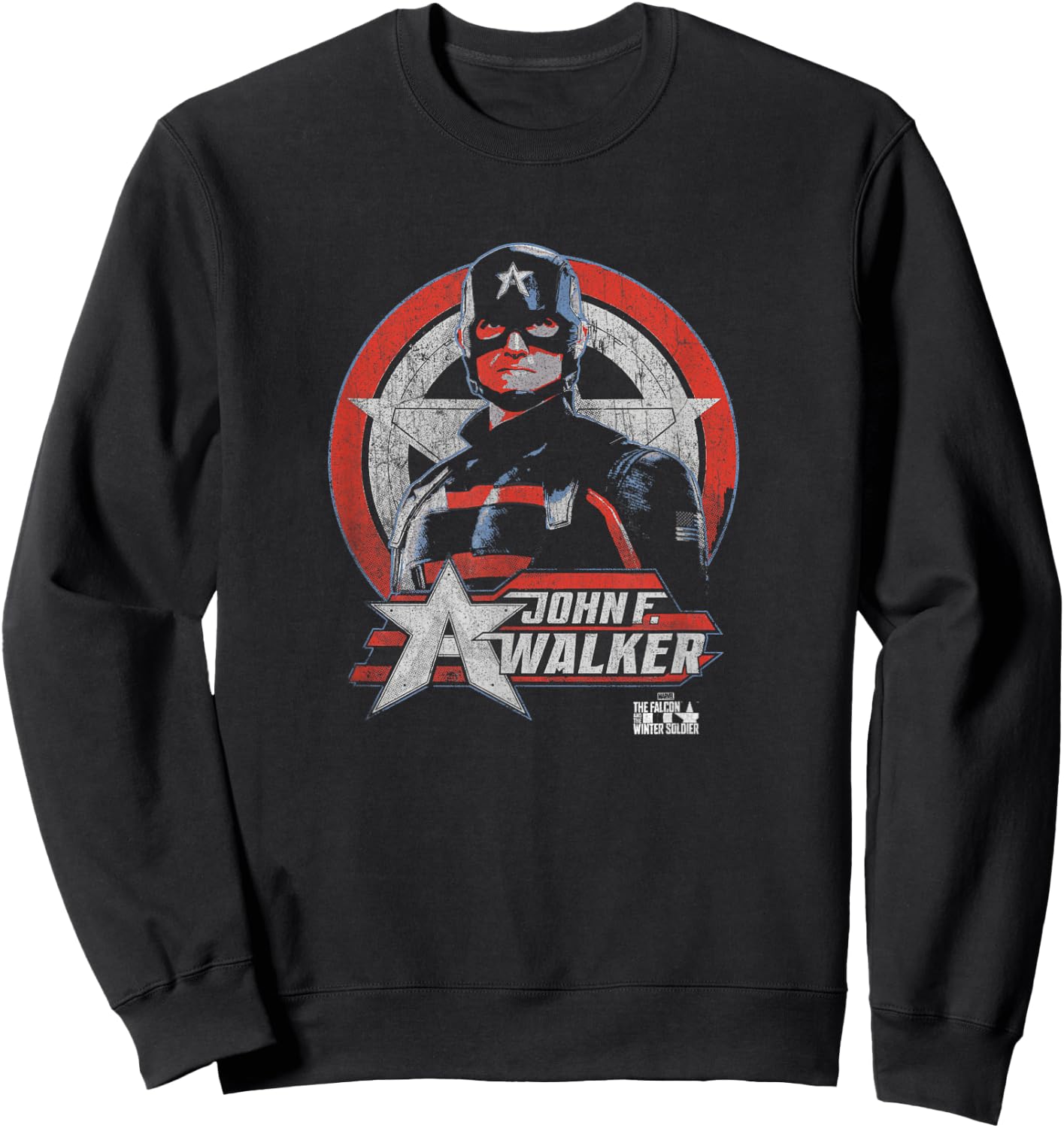 Marvel Falcon & Winter Soldier John F. Walker Portrait Sweatshirt - Sweatshirt | Black
