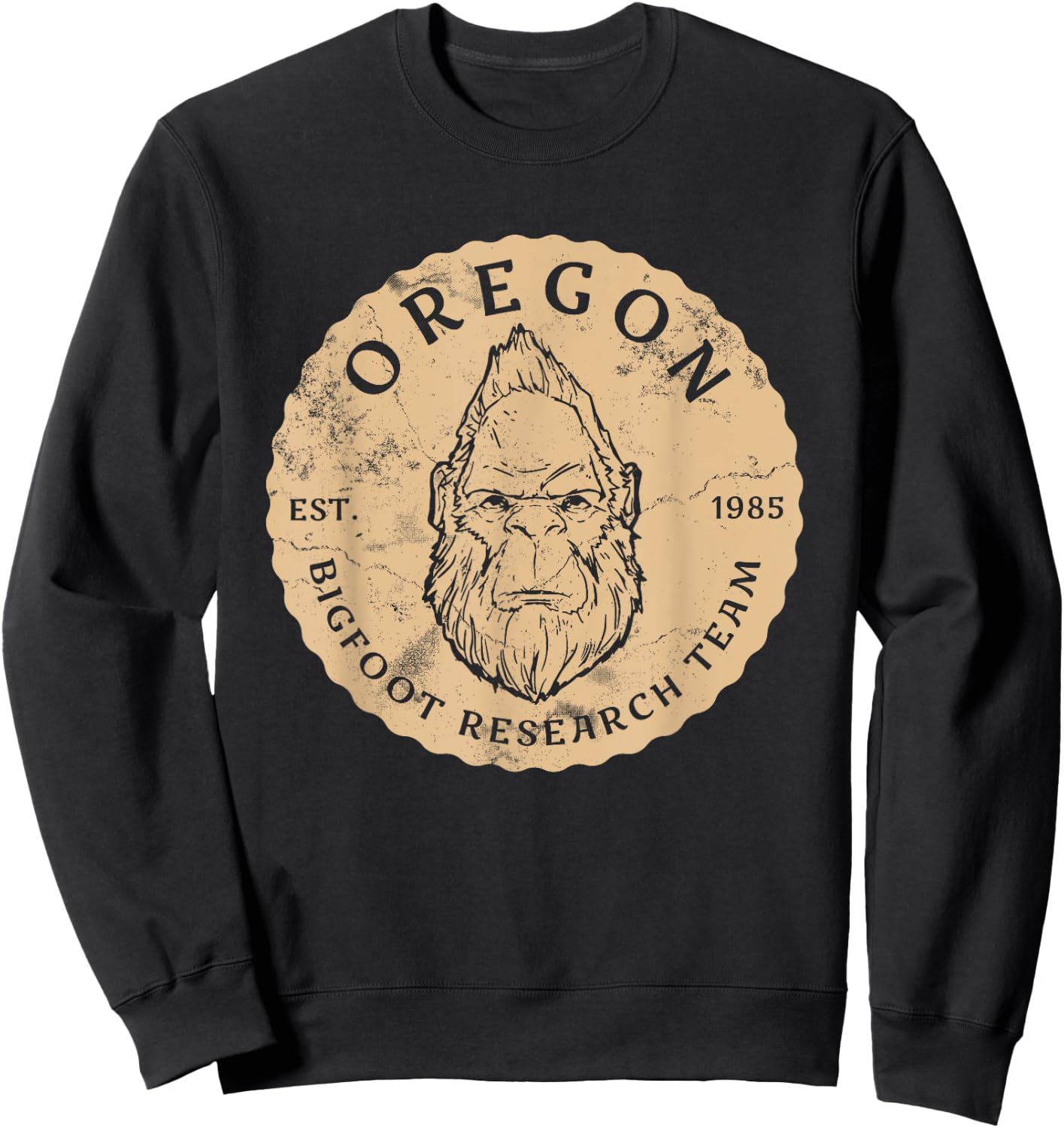 Bigfoot Research Team for Oregon Sasquatch Believers Sweatshirt - Sweatshirt | Black