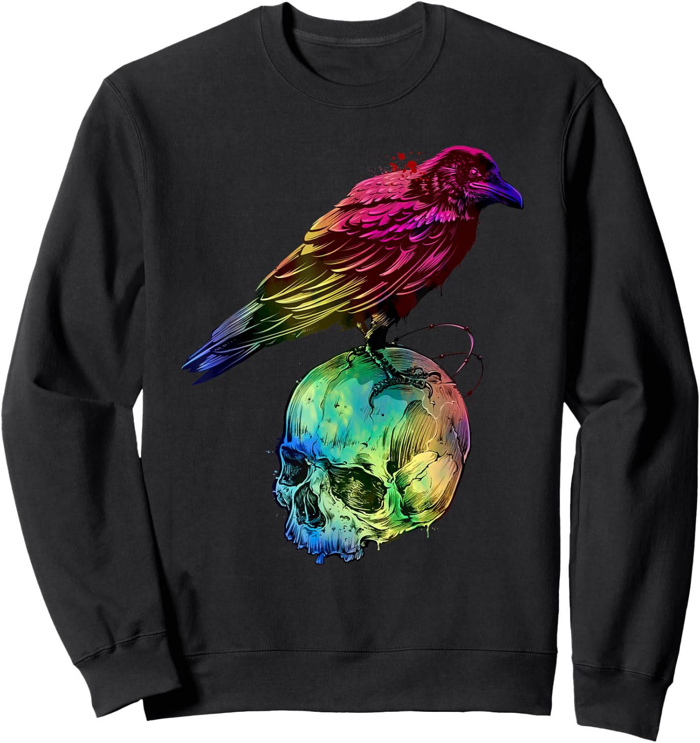 Skull Crow Sweatshirt - Sweatshirt | Black