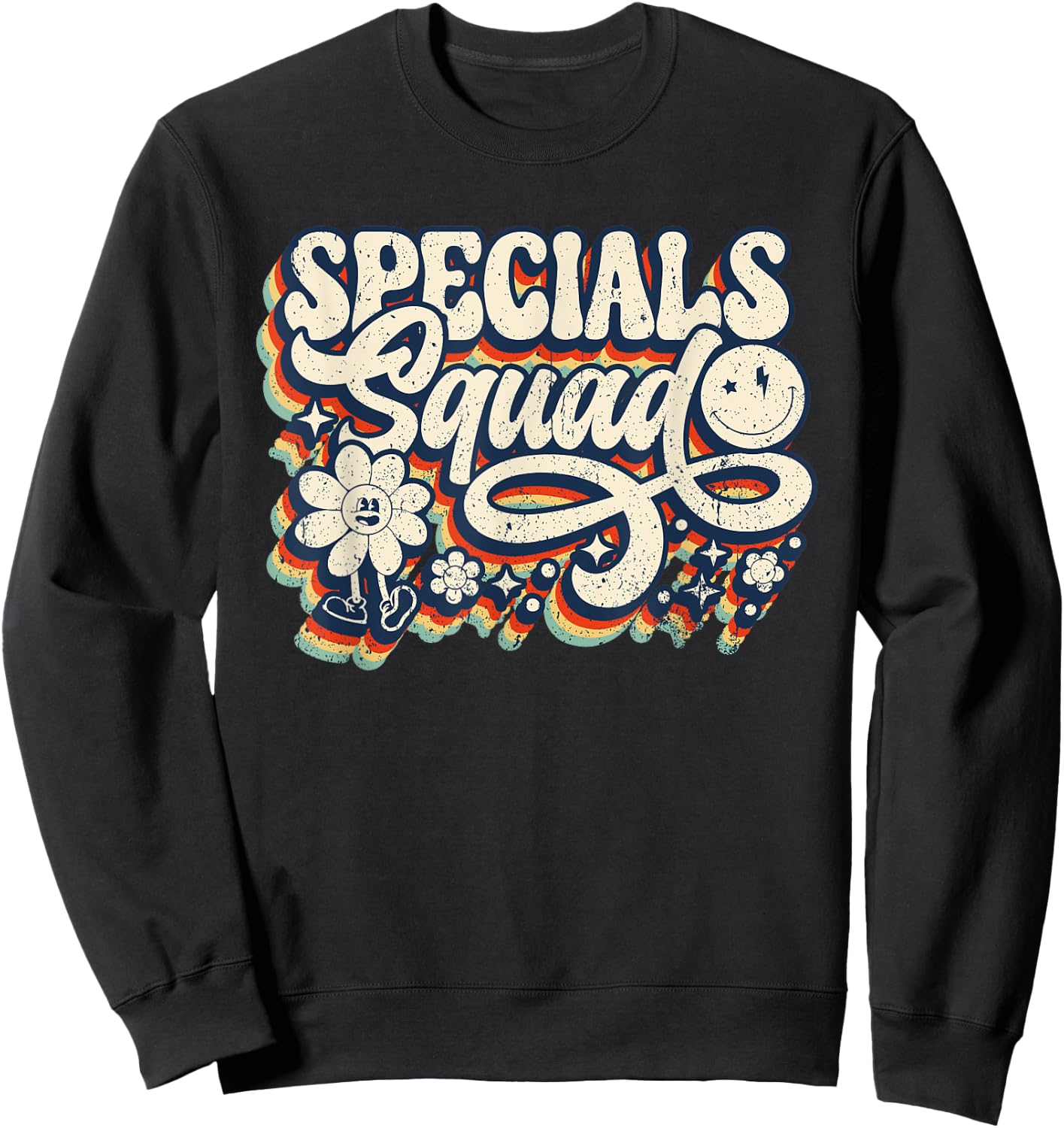 Vintage Specials Squad Art Music PE Tech Gym Teacher Team Sweatshirt - Sweatshirt | Black