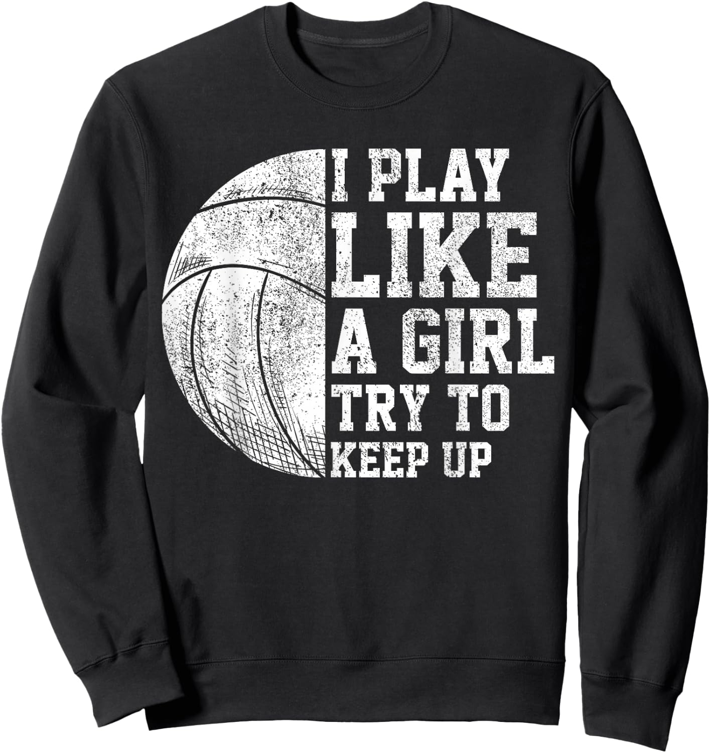 Girl Volleyball Player Women Volleyball Team Volleyball Sweatshirt - Sweatshirt | Black